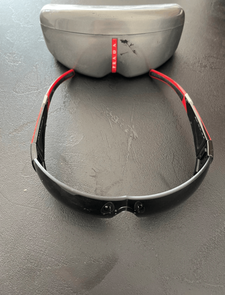 Prada × Vintage PRADA Sunglasses Star Mask Flame Sport Metal RI837 Size ONE SIZE - 4 Thumbnail