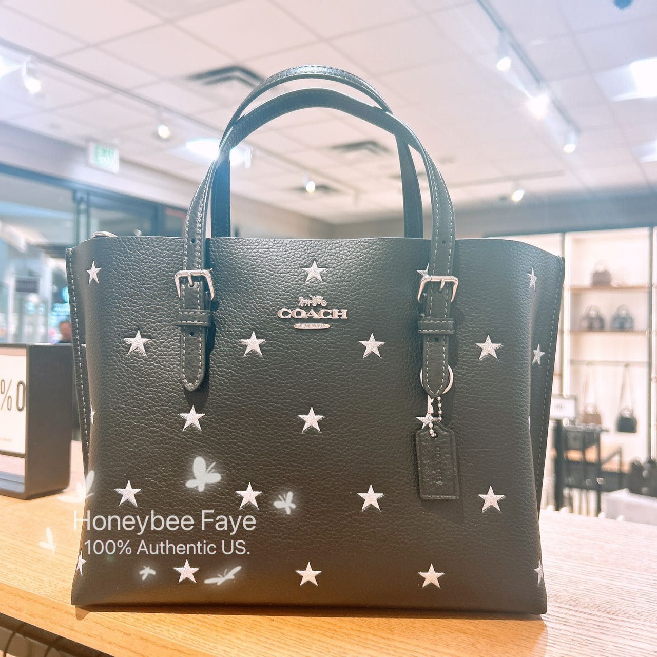 Coach Mollie Tote Bag 25 With Star Print CW022 Size ONE SIZE - 1 Thumbnail