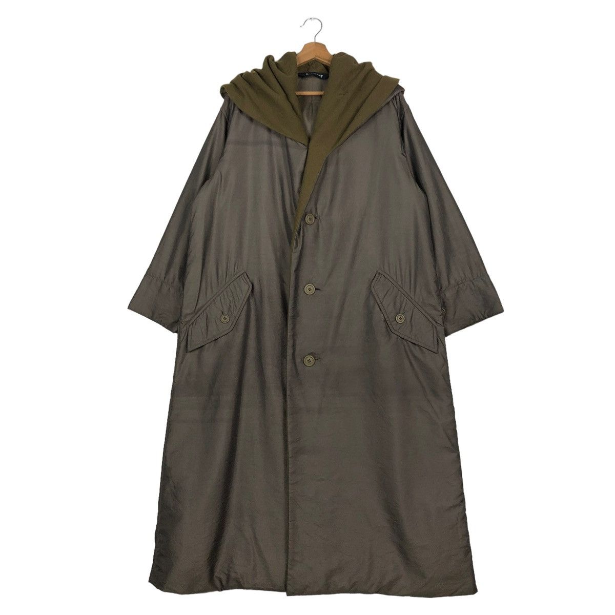Issey Miyake 🔥VINTAGE WINDCOAT ISSEY MIYAKE LONG JACKET DOUBLE BREAST Size US M / EU 48-50 / 2 - 2 Thumbnail