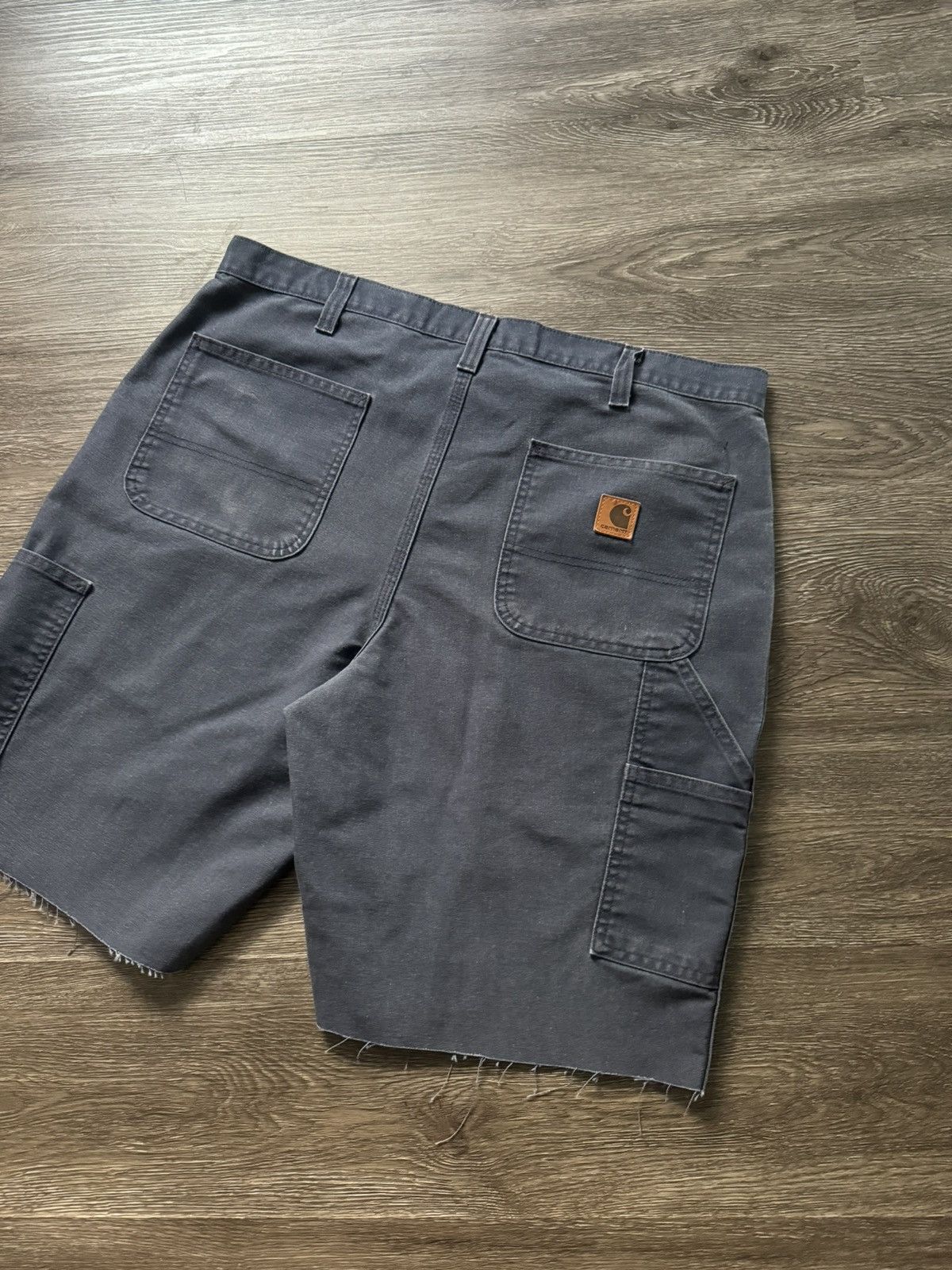 Carhartt Vintage Y2K Carhartt Navy Carpenter Shorts Size US 38 / EU 54 - 2 Thumbnail
