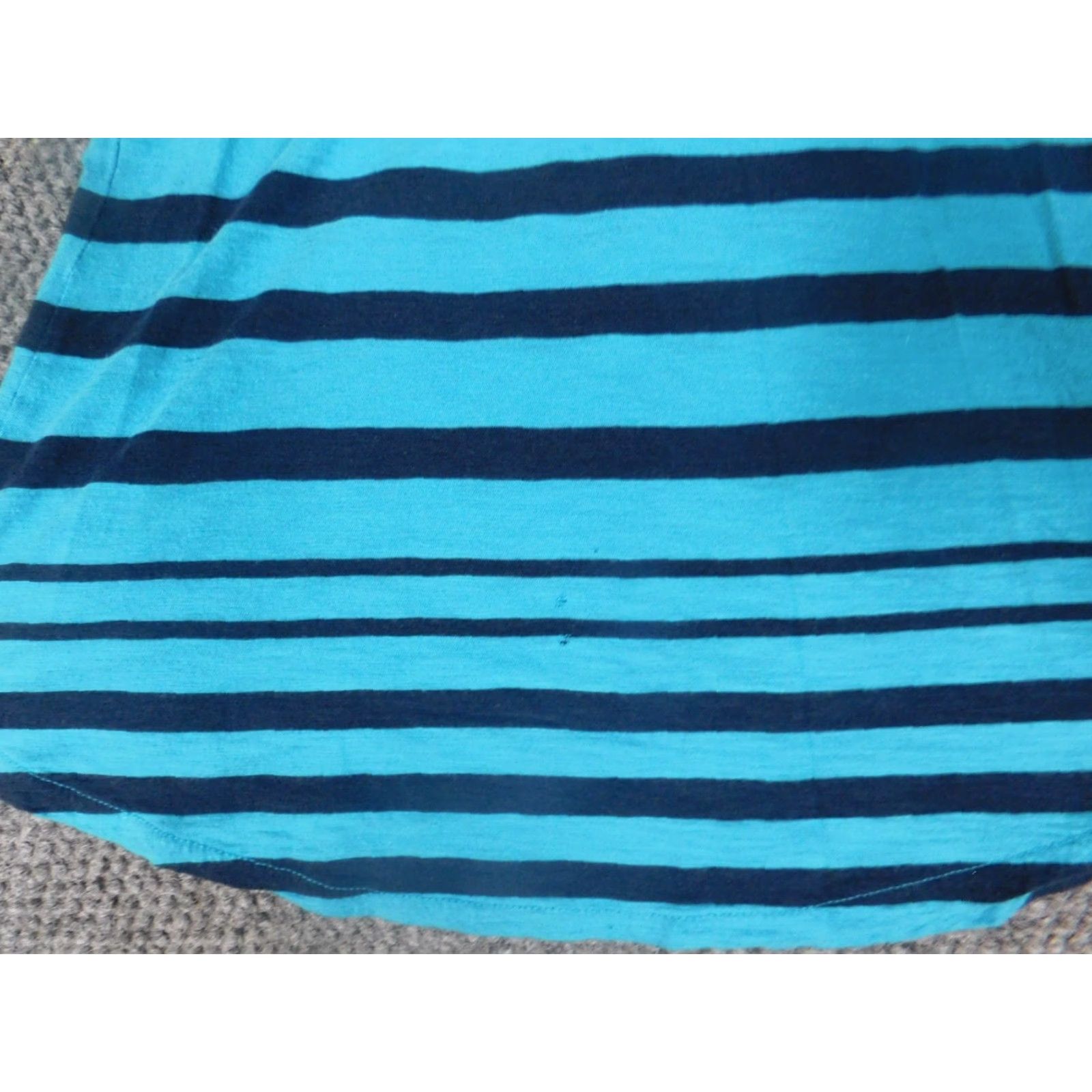 Lucky Brand Lucky Brand top Blouse XS Women Regular Blue Stripe Crew Neck Long Sleeve Pullover Casual Cotton Modal Down Basic Classic Stretch Size XS / US 0-2 / IT 36-38 - 4 Thumbnail