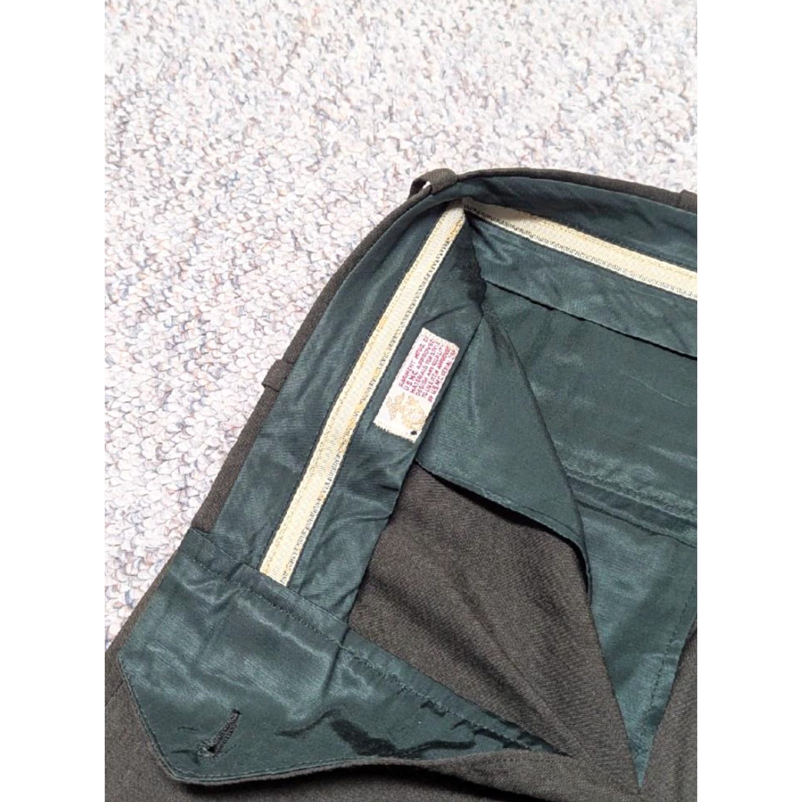 Vintage VINTAGE USMC Wool Pants 32x34 Green Military Mens Pants 1970s Vietnam US Army Size US 32 / EU 48 - 5 Thumbnail