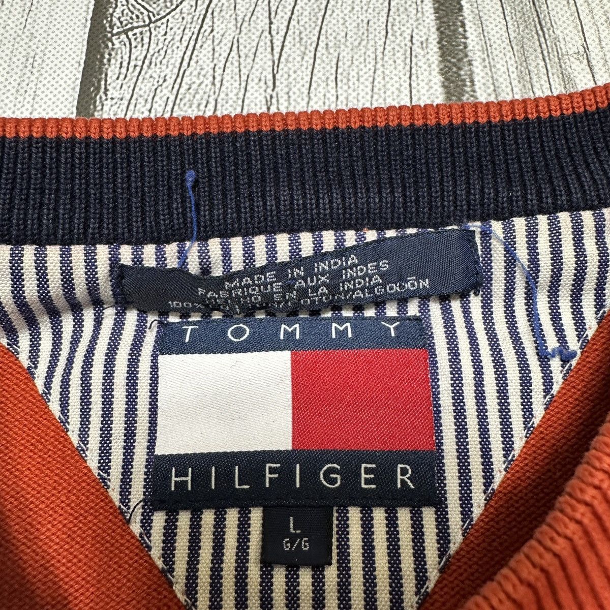 Tommy Hilfiger × Vintage Vintage Tommy Hilfiger sweater Size US L / EU 52-54 / 3 - 4 Thumbnail