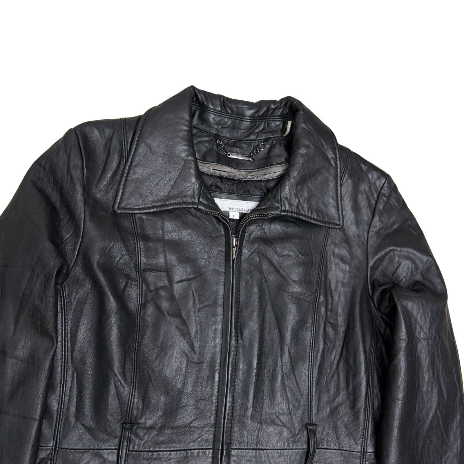 Wilsons Leather Wilsons Leather Black Coat Winter Casual Jacket Large Size L / US 10 / IT 46 - 5 Thumbnail