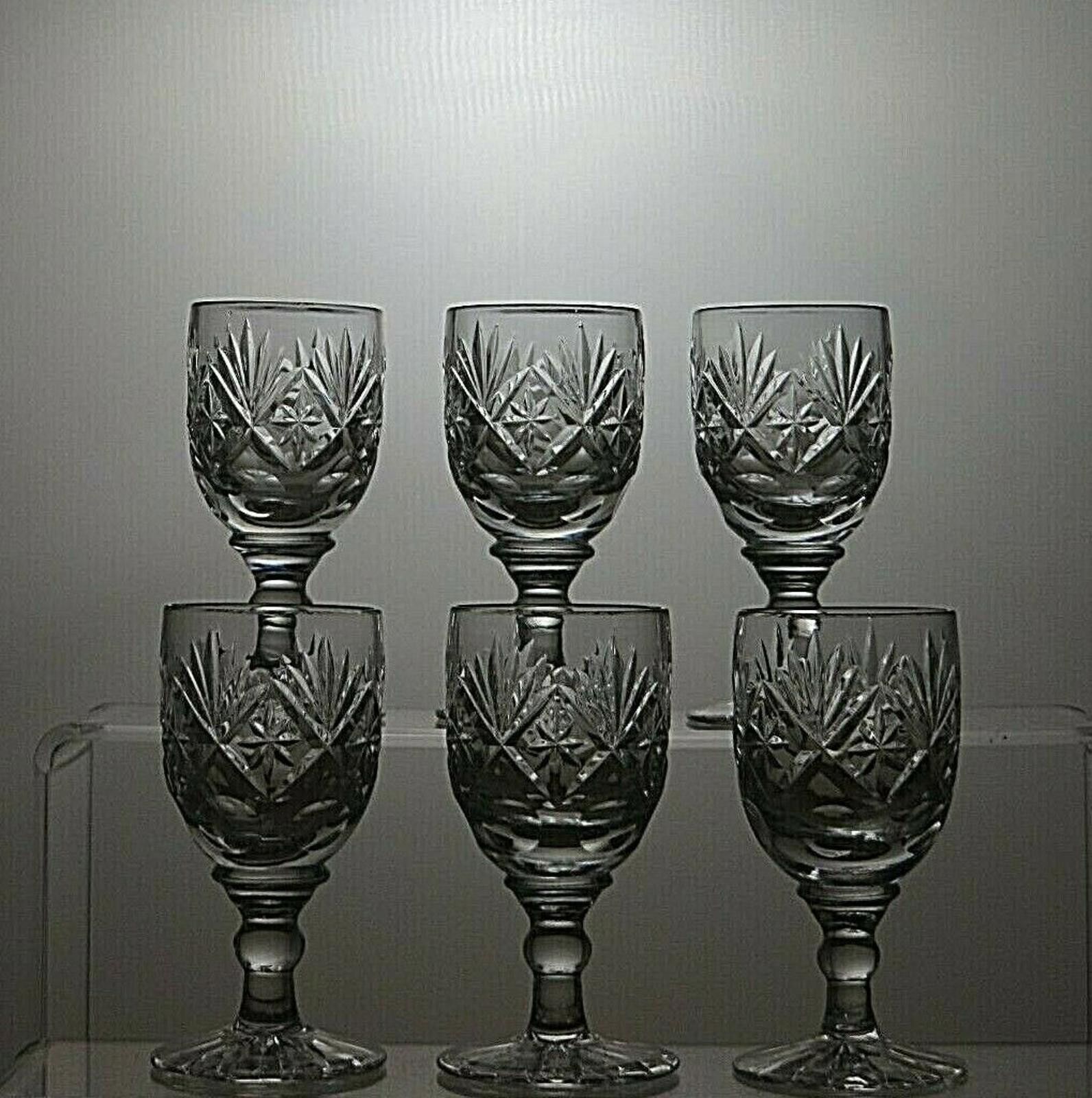 Other Georgian Crystal Chatsworth Cut Set Of 6 Liqueur Glasses Size ONE SIZE - 3 Thumbnail