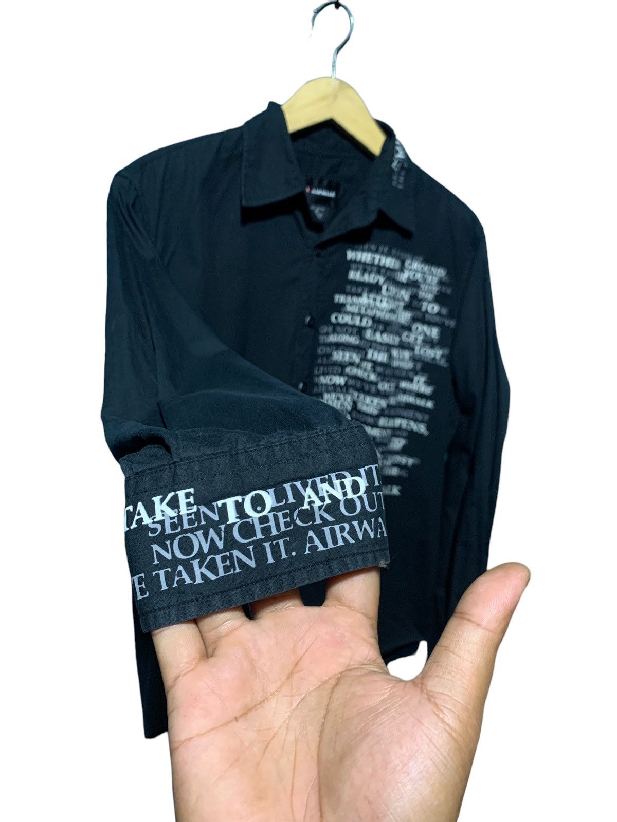 Yohji Yamamoto Y2k Airwalk poem shirt Yohji style Size US M / EU 48-50 / 2 - 6 Thumbnail