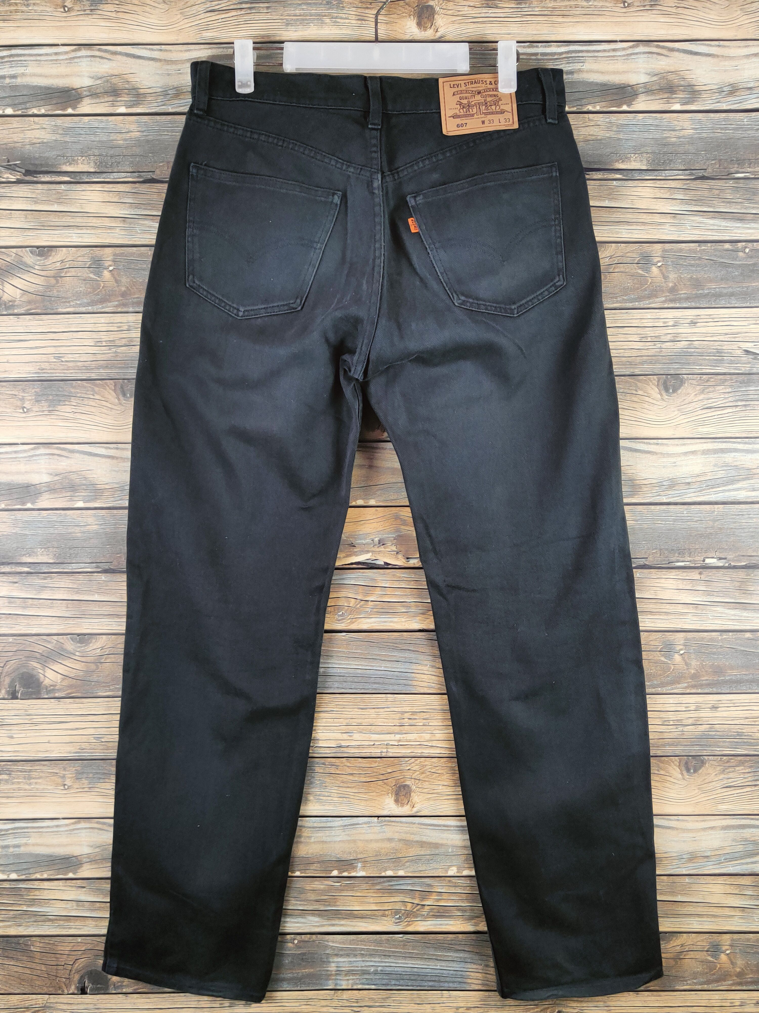 Levi's 607 Levi's Black Orange tab Ripped denim Jeans #S2828 Size US 32 / EU 48 - 7 Thumbnail
