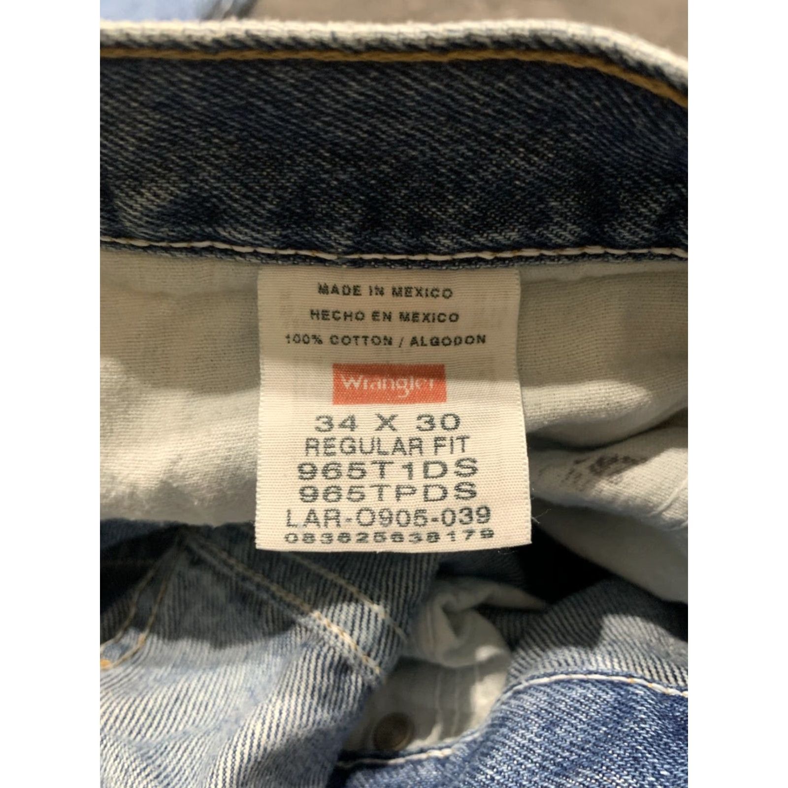 Wrangler VINTAGE Wrangler Jeans Men 34x30 Regular Fit Denim Western 90s Cotton Blue Size US 34 / EU 50 - 8 Thumbnail
