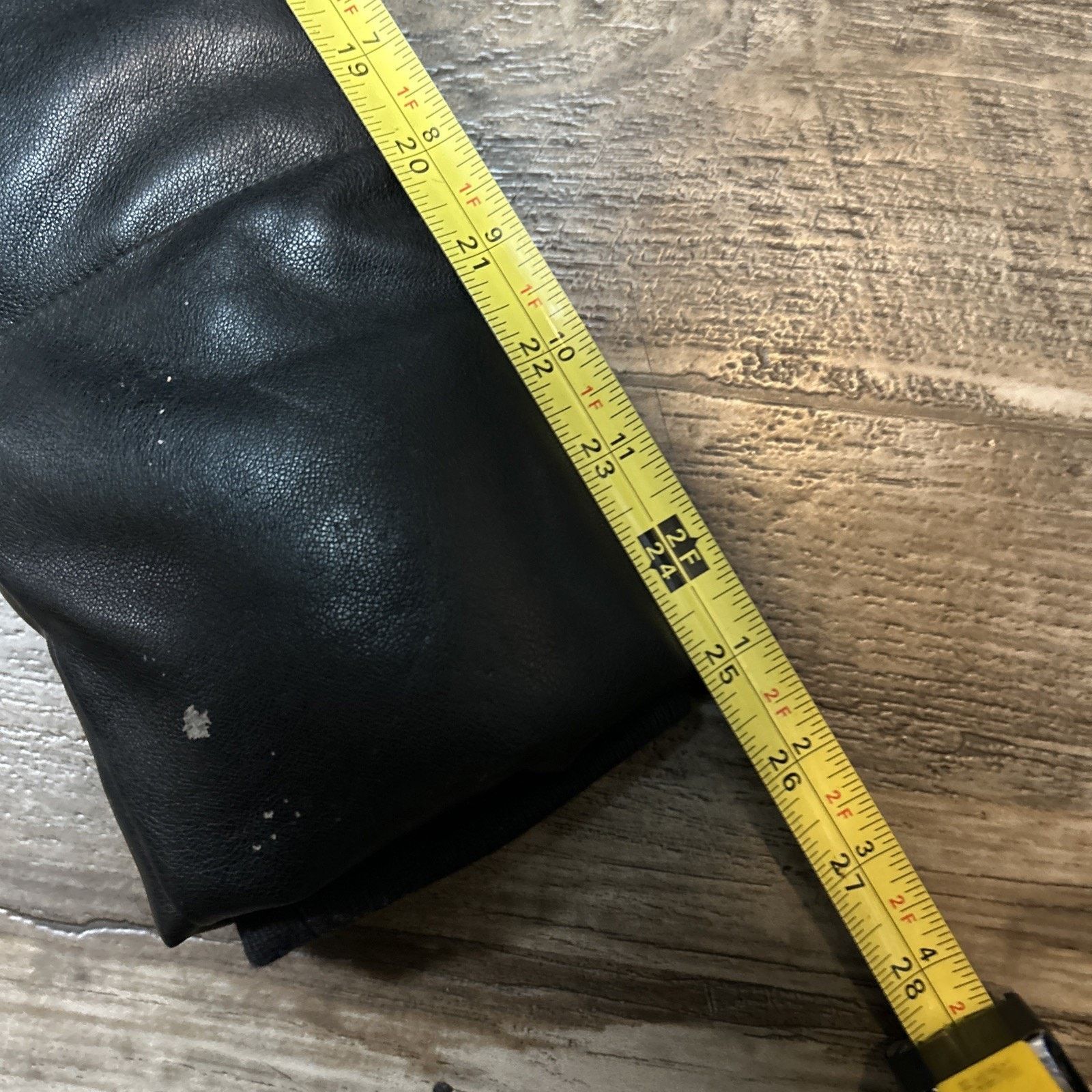 Abercrombie & Fitch Abercrombie & Fitch Ultra Collection Faux Leather Long Black Size S / US 4 / IT 40 - 10 Thumbnail