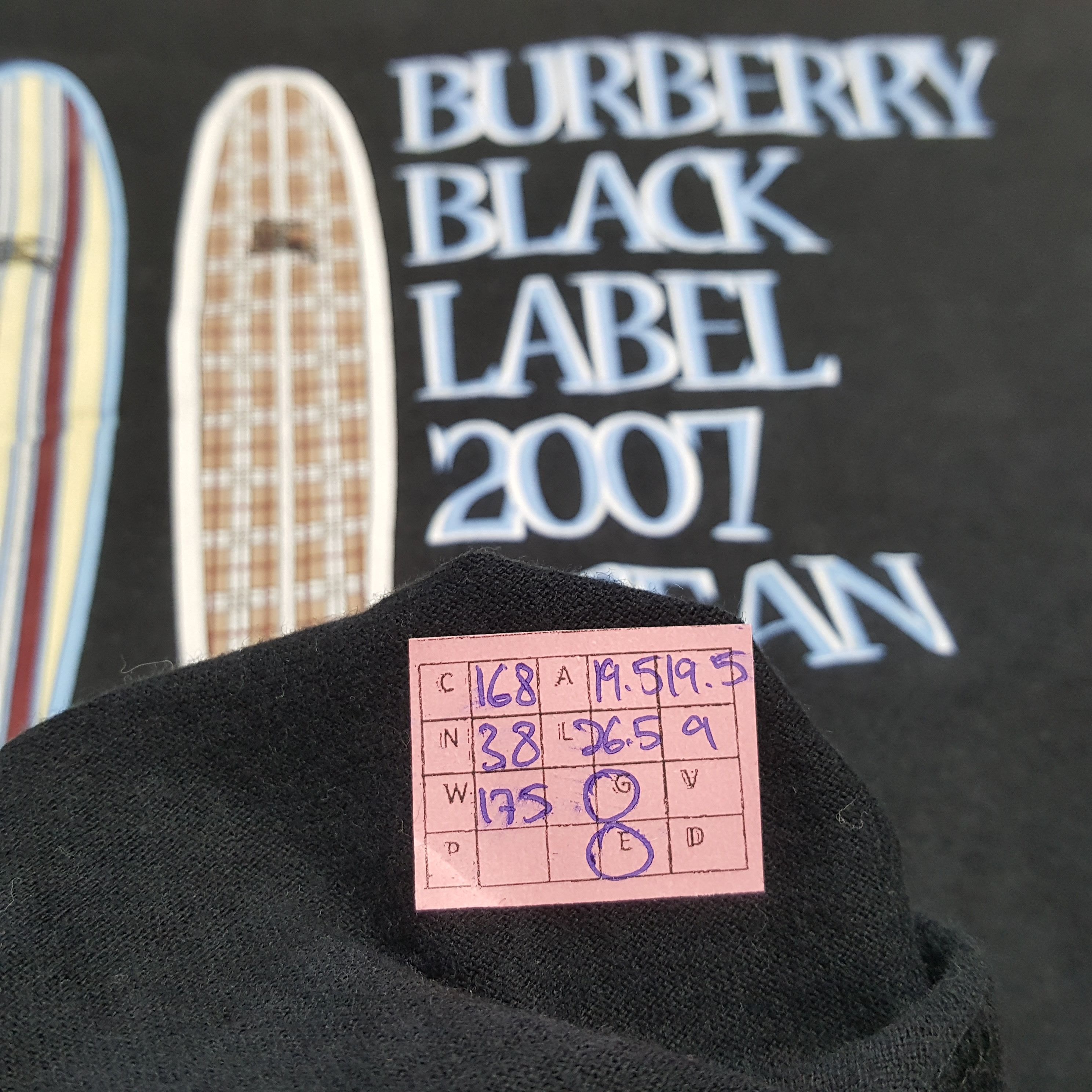 Burberry × Vintage Burberry Black Label 2007 Ocean Life Rare Design Tshirt Size US M / EU 48-50 / 2 - 8 Thumbnail