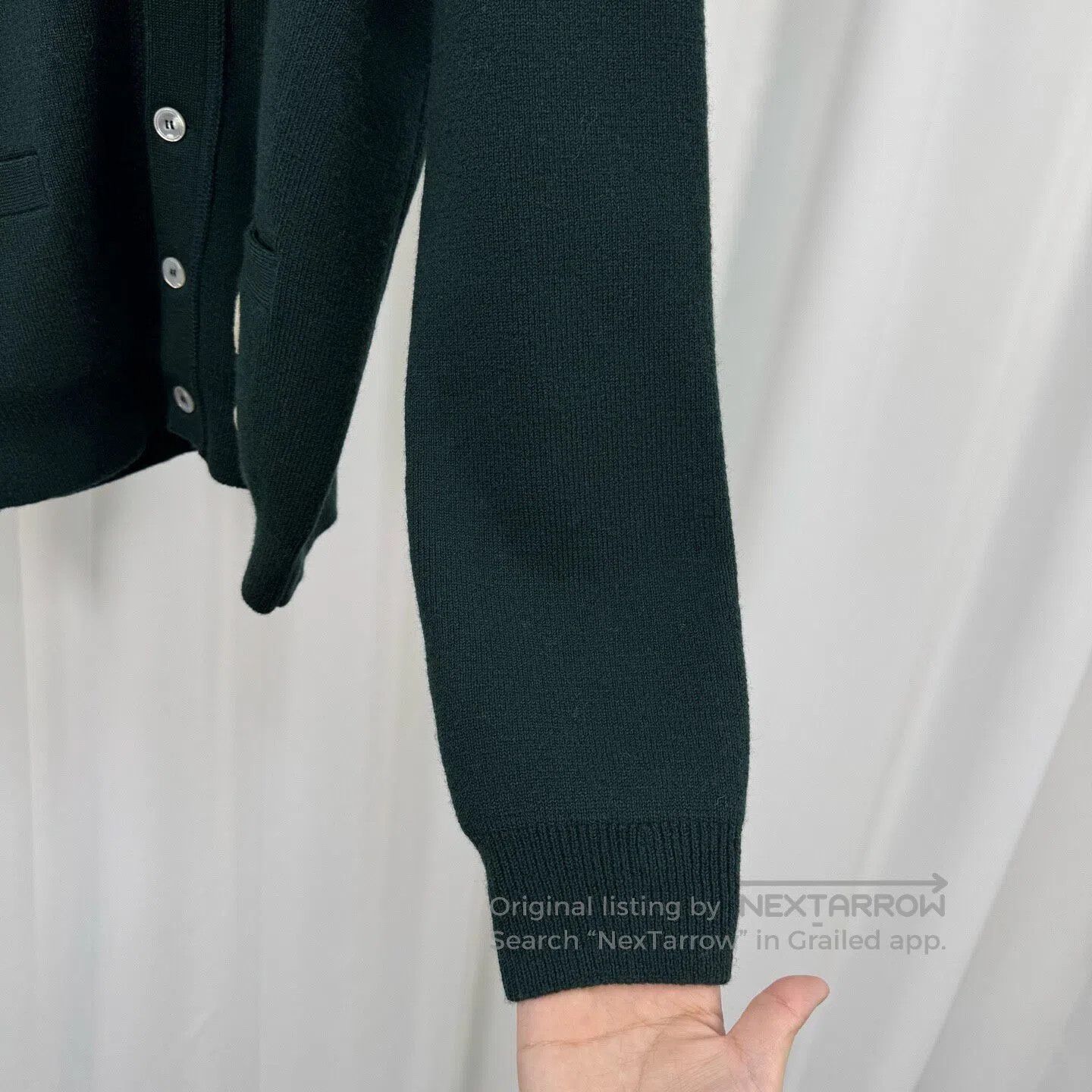 Celine CELINE 25 New Arrival Embroidered Letter Wool Cardigan| Size S / US 4 / IT 40 - 4 Thumbnail