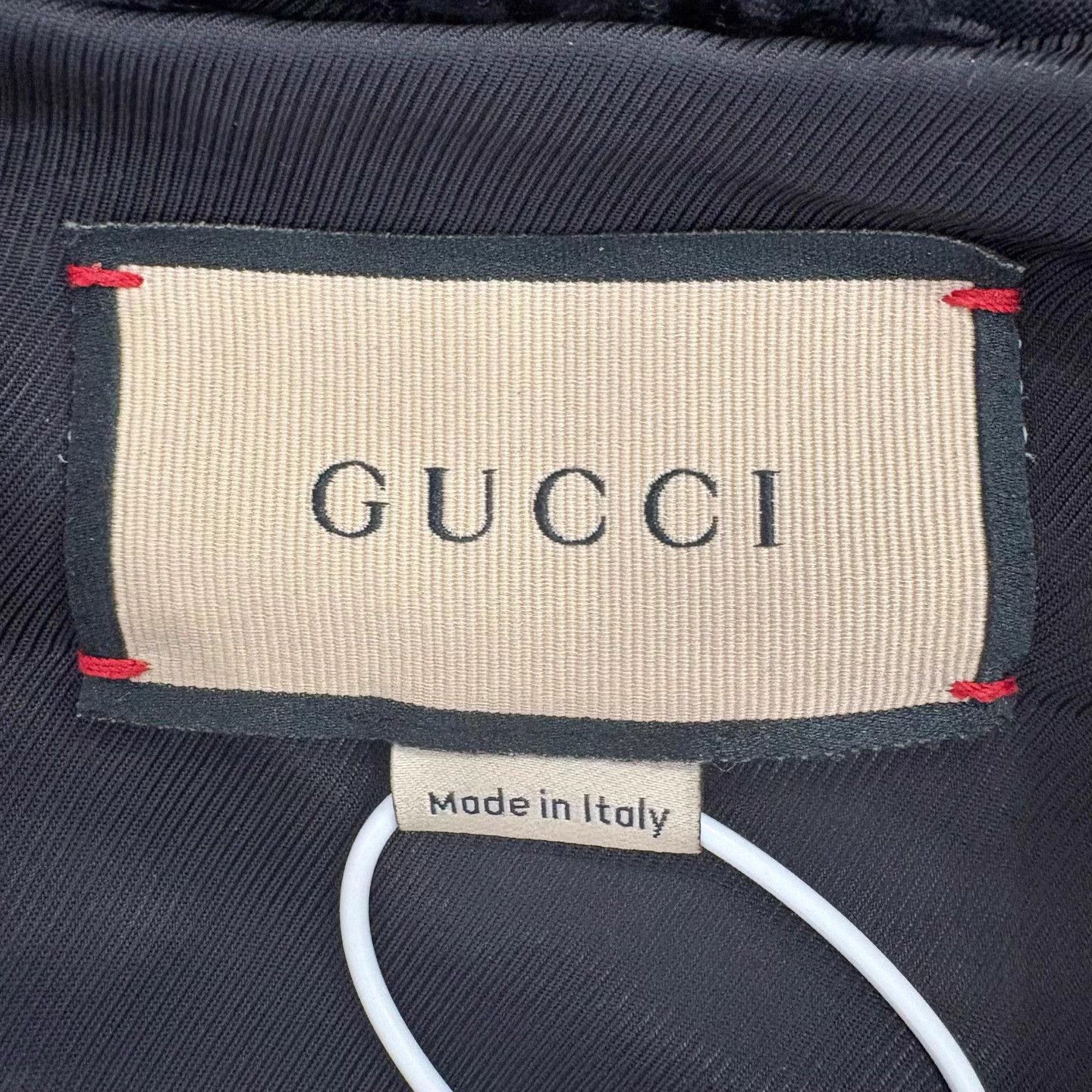 Gucci Gucci Black Classic Embroidered Logo Jacket 50 Size US M / EU 48-50 / 2 - 3 Thumbnail