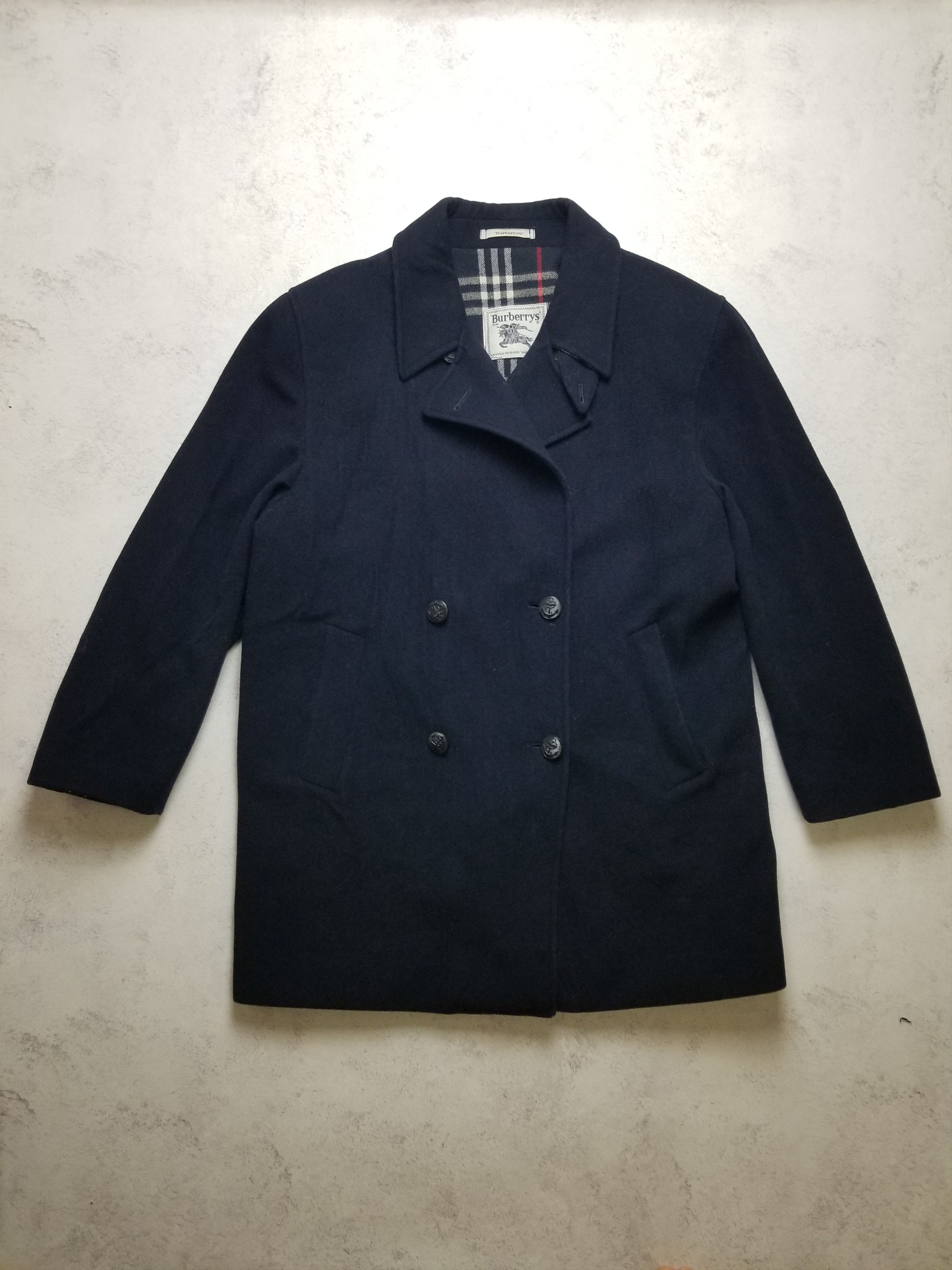 Burberry VTG Burberry Coat Jacket Wool Overcoat Size 34½ inch / 44 Size US S / EU 44-46 / 1 - 1 Thumbnail