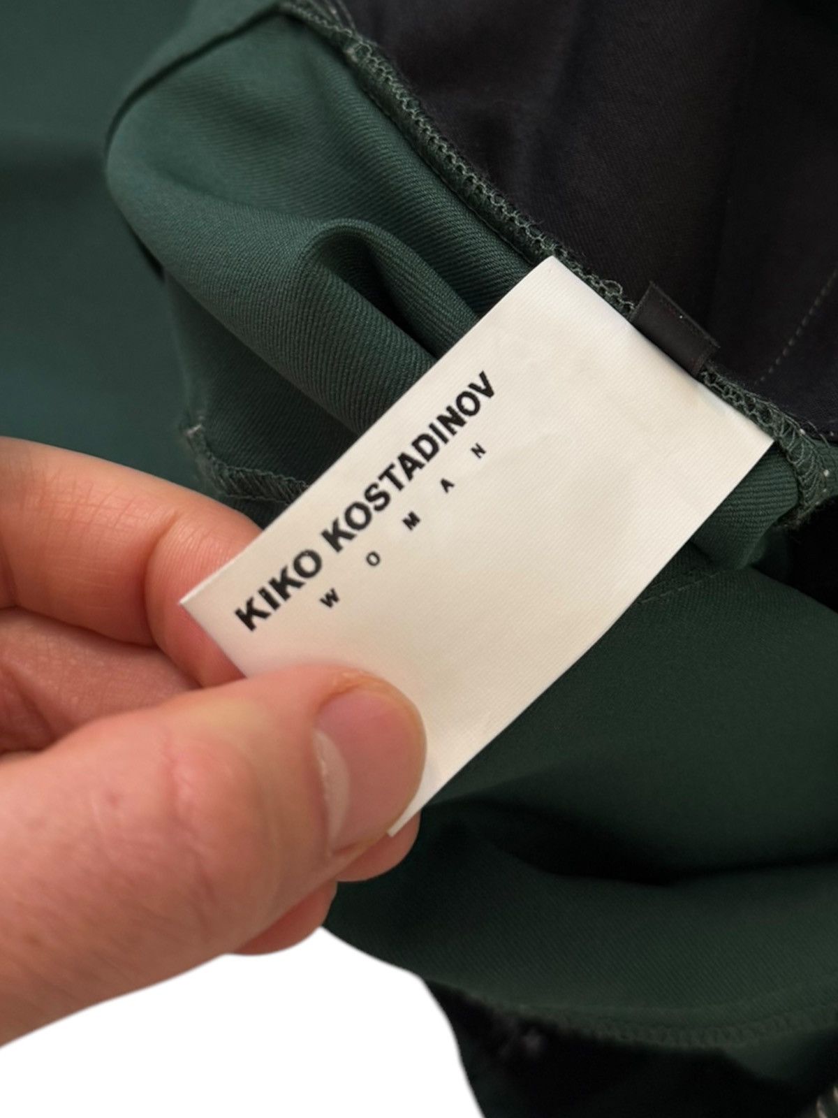 Kiko Kostadinov SS23 Angled Baggy Green Trouser Pant Size 27" / US 4 / IT 40 - 16 Thumbnail