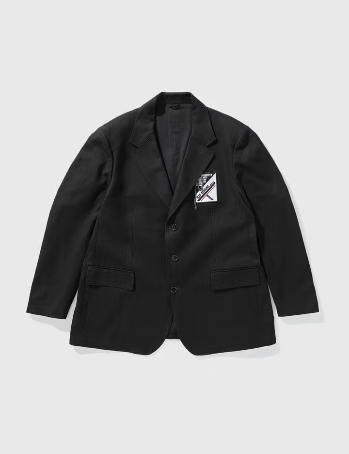 Raf Simons o1tko10426 Logo-Patched Blazer Jacket in Black Size US M / EU 48-50 / 2 - 1 Thumbnail