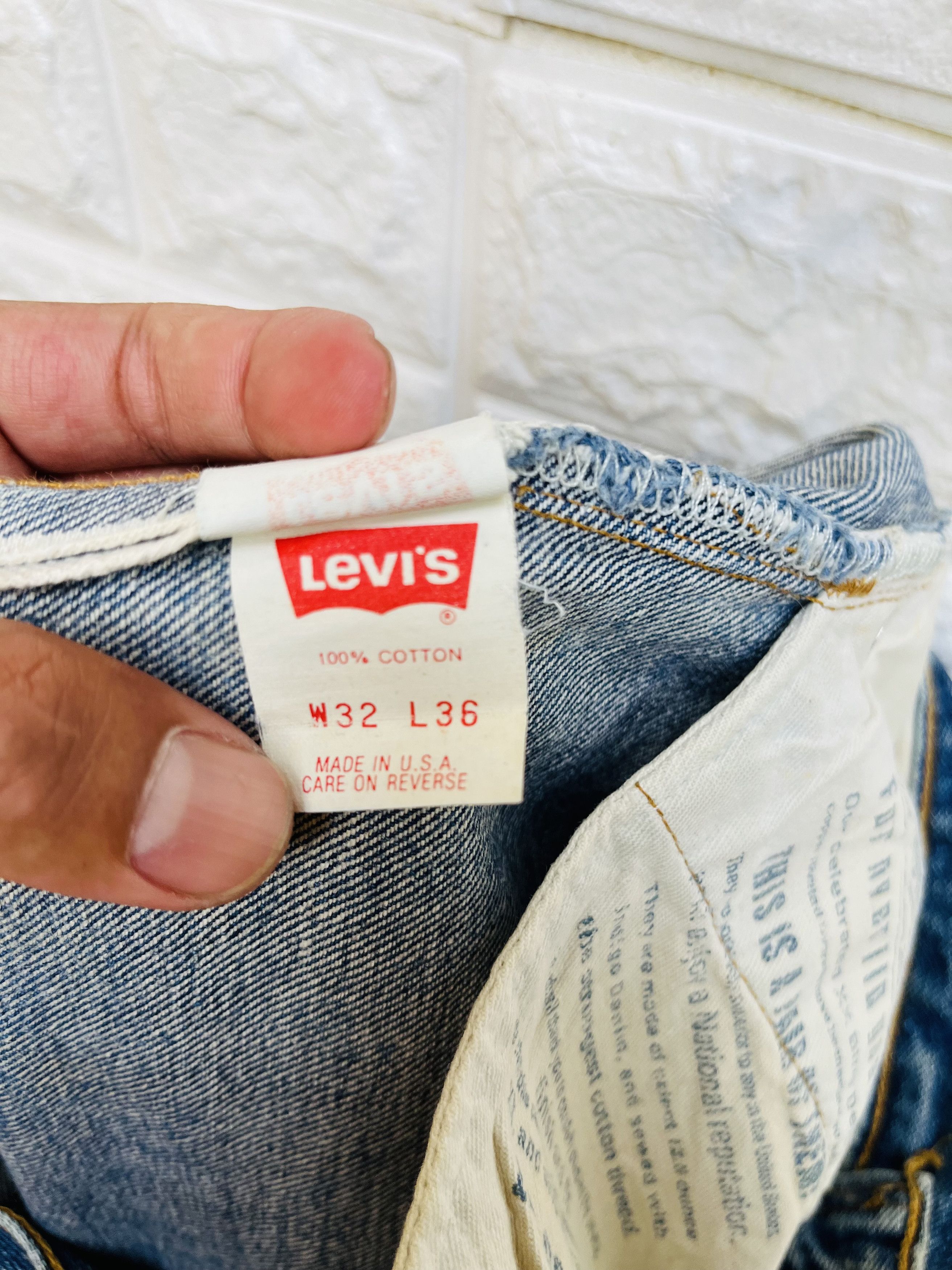 Levi's Vintage Clothing Vintage 80s Levis Big E Distressed Designer Fashion Style Size US 30 / EU 46 - 16 Thumbnail