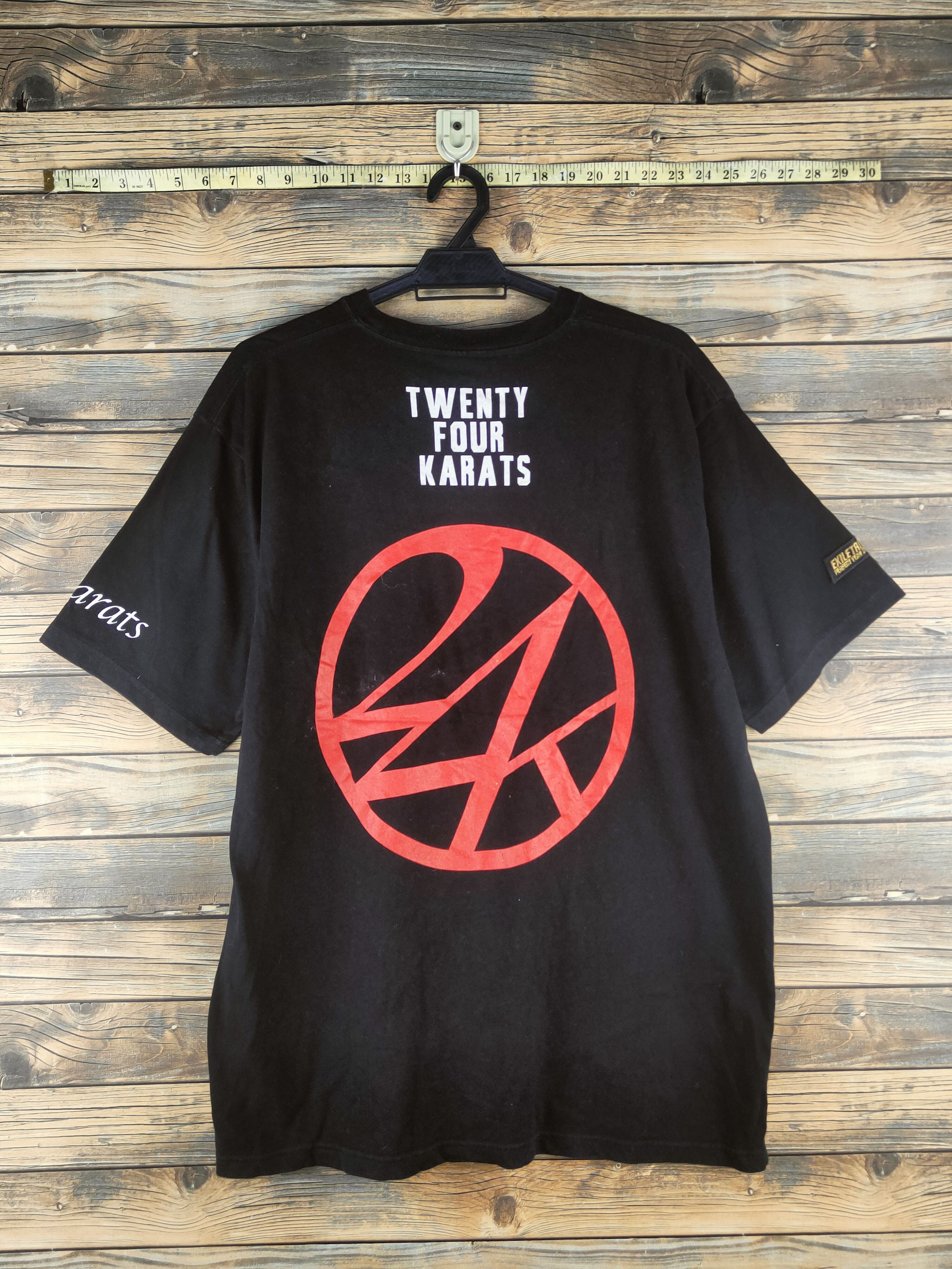 Japanese Brand DL Exile Tribe Black 24K Short Sleeve T-shirts #46-636 Size US XL / EU 56 / 4 - 10 Thumbnail