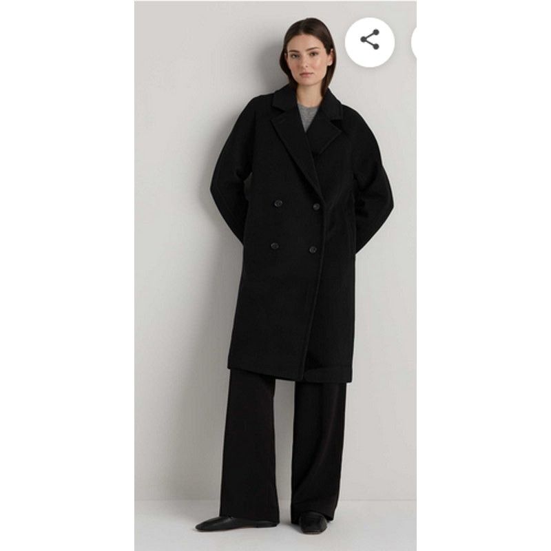 Quince Quince Italian Wool Cashmere Double-Breasted Coat Size S NWT Size S / US 4 / IT 40 - 1 Thumbnail