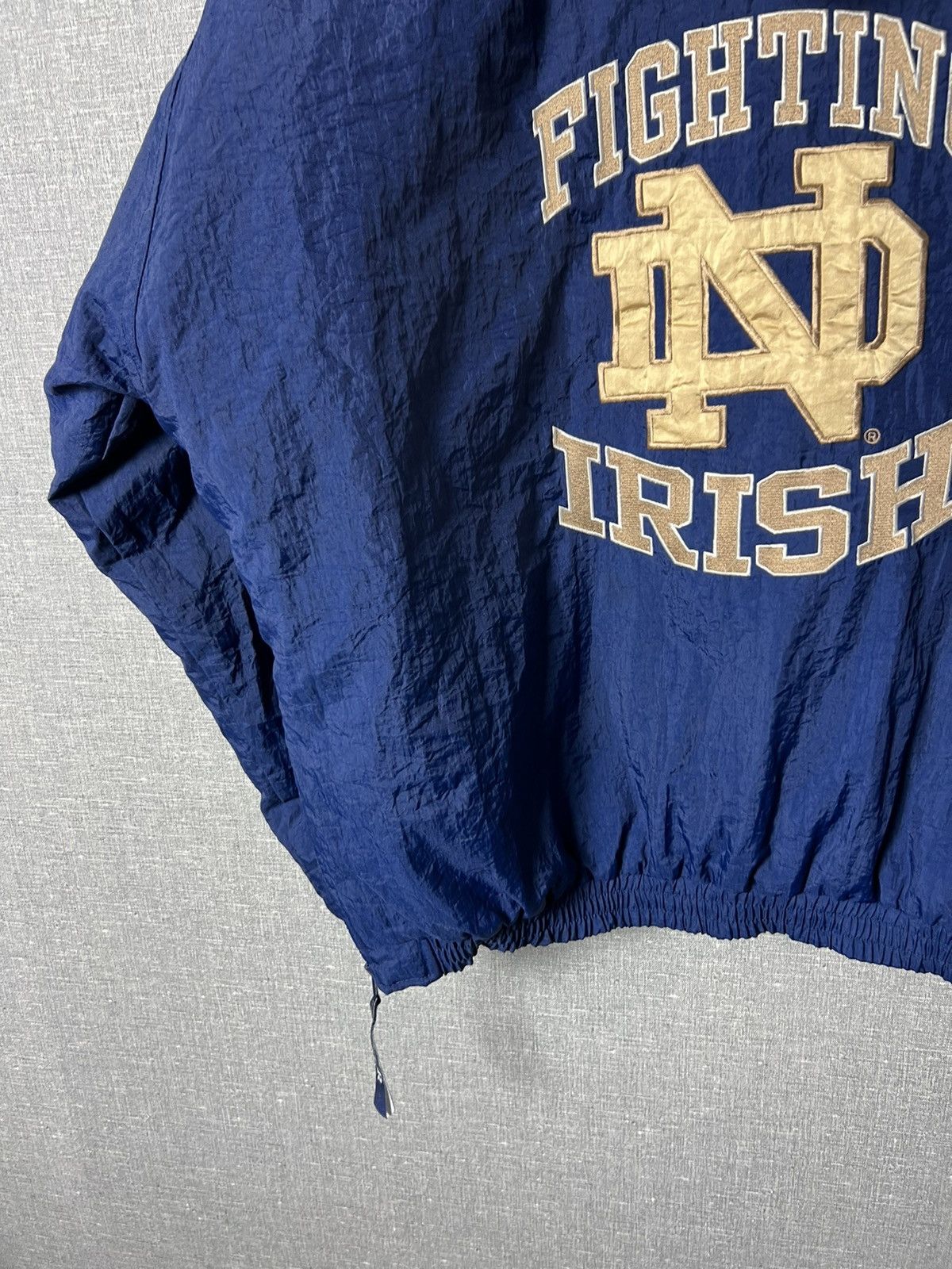 Starter 90s Starter Notre Dame Fighting Irish Nylon Bomber Jacket Size US L / EU 52-54 / 3 - 20 Thumbnail