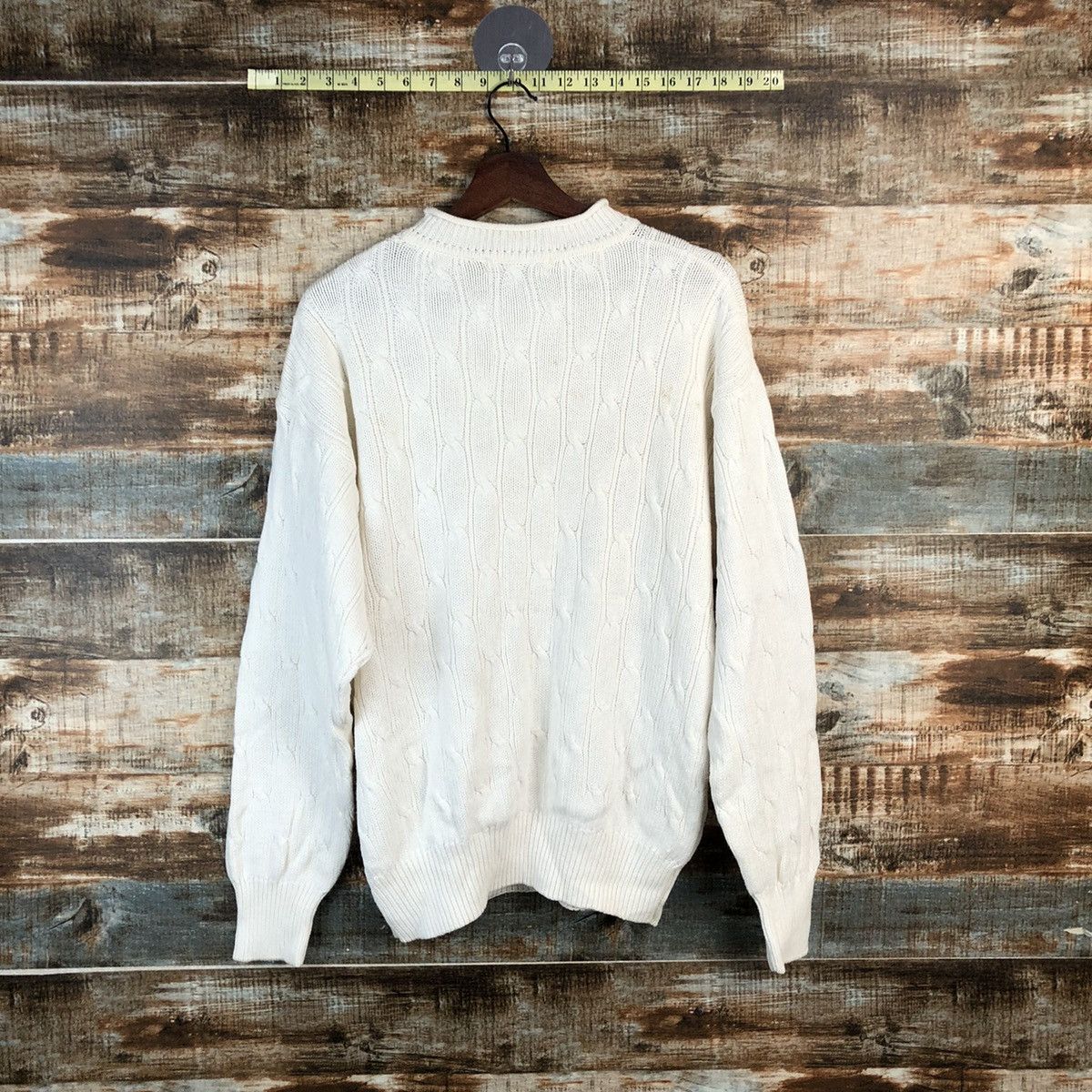 Vintage DL NPL White vintage sweatshirt Knitwear #C560 Size US L / EU 52-54 / 3 - 10 Thumbnail
