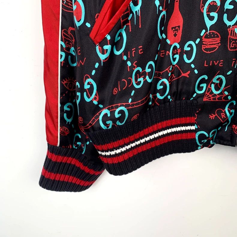 Gucci Gucci Black logo pattern double G full print mulberry silk Size US L / EU 52-54 / 3 - 4 Thumbnail