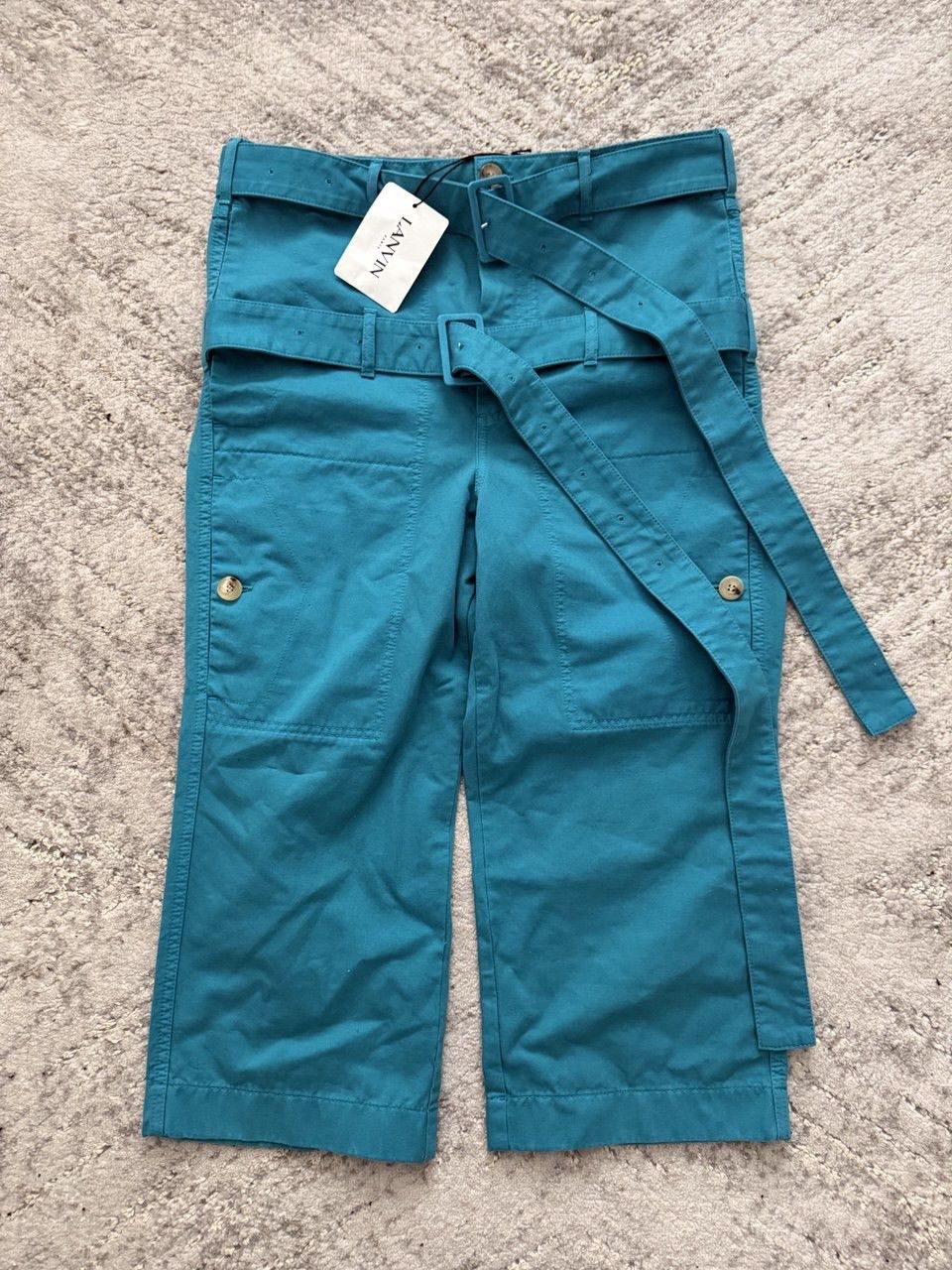 Lanvin Lanvin Double-Belted Cropped Trousers Avant Garde Archive Size 28" / US 6 / IT 42 - 1 Thumbnail