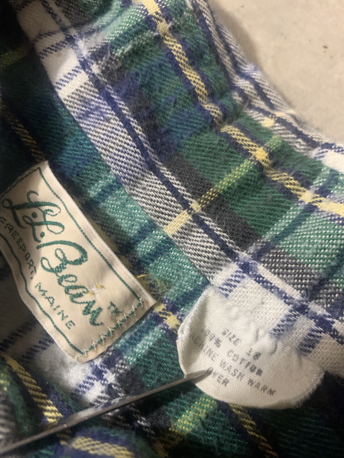 L.L. Bean Vintage 70s LL Bean Chamois Flannel Shirt Size M / US 6-8 / IT 42-44 - 6 Thumbnail