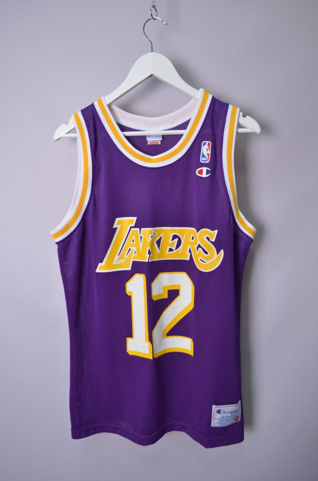 Champion Vintage 90s LA Lakers Vlade Divac Champion NBA Jersey Size M Size US M / EU 48-50 / 2 - 2 Thumbnail