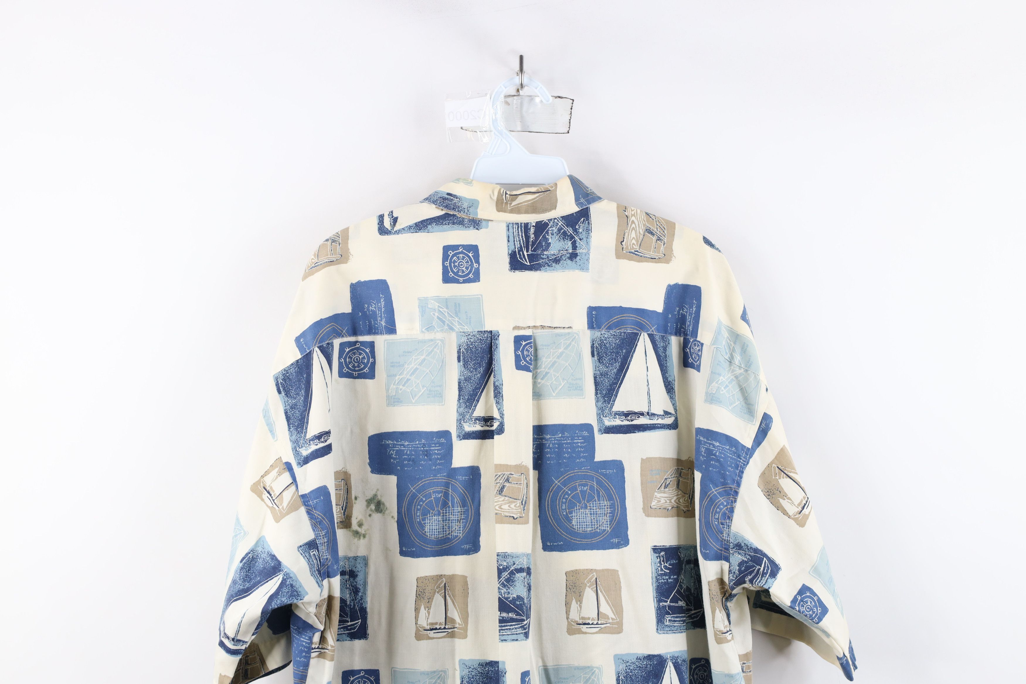 Vintage Vintage 90s Streetwear Print Short Sleeve Button Down Shirt Size US XL / EU 56 / 4 - 14 Thumbnail