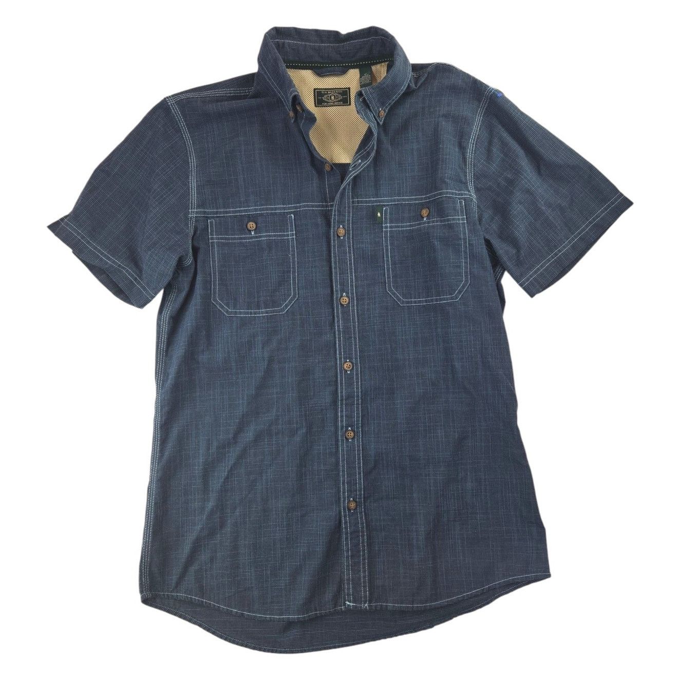 G.H. Bass & Co. G.H. Bass | Blue, Short Sleeve, Button Down Shirt | Medium Size US M / EU 48-50 / 2 - 1 Thumbnail