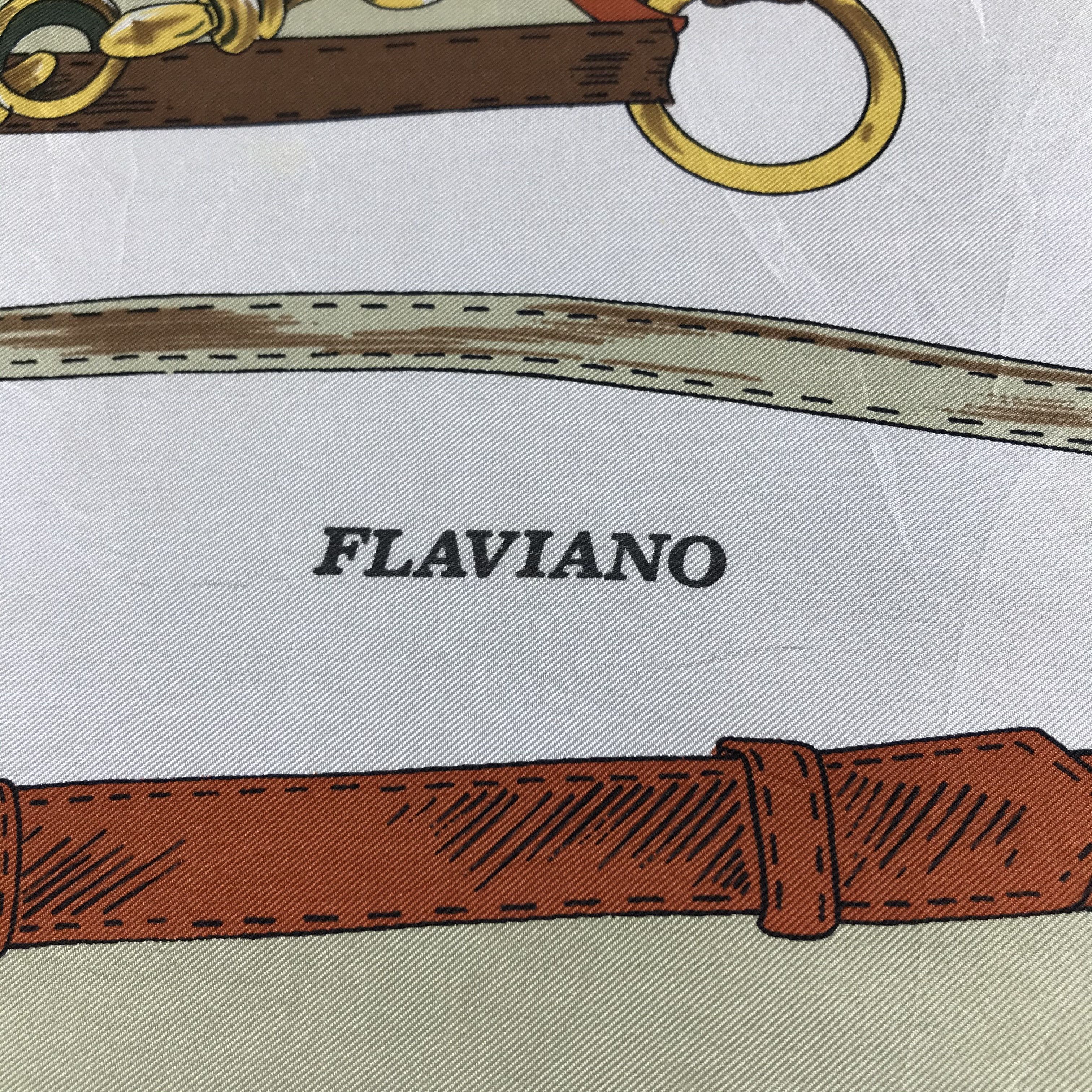 Vintage Vintage Flaviano Luxury Silk Scarf M62 Size ONE SIZE - 4 Thumbnail