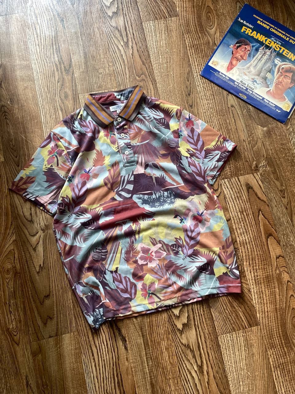 Valentino Valentino Polo Shirt/ Floral Design Size US M / EU 48-50 / 2 - 2 Thumbnail