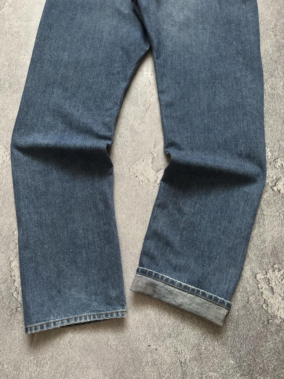 Stone Island × Vintage Stone island SI 33 denim pant trouser Jean chino 90s Size US 33 - 2 Thumbnail