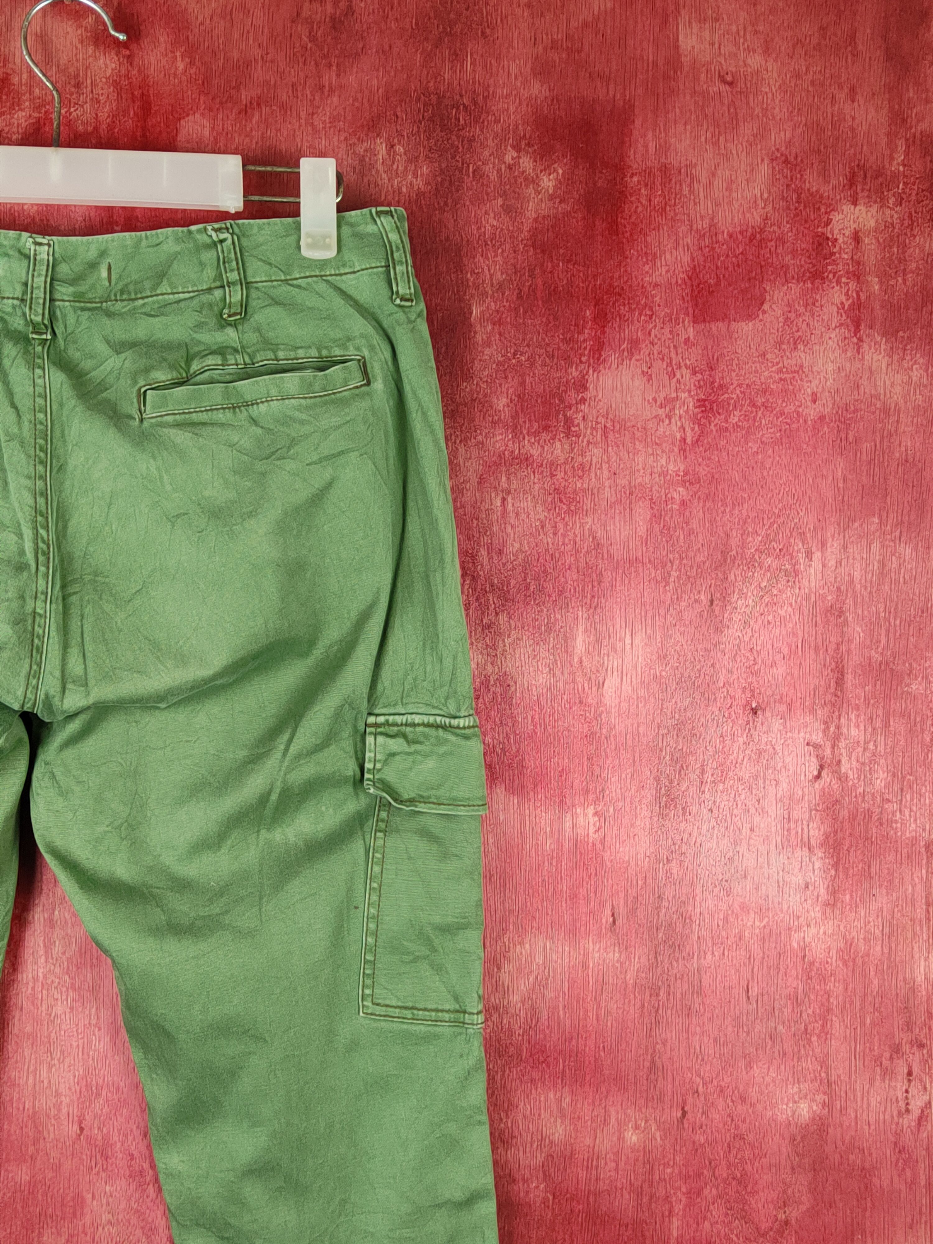 Global Work × Japanese Brand Global Work Green Multipocket Tactical Cargo Pants #S1415 Size US 31 - 10 Thumbnail
