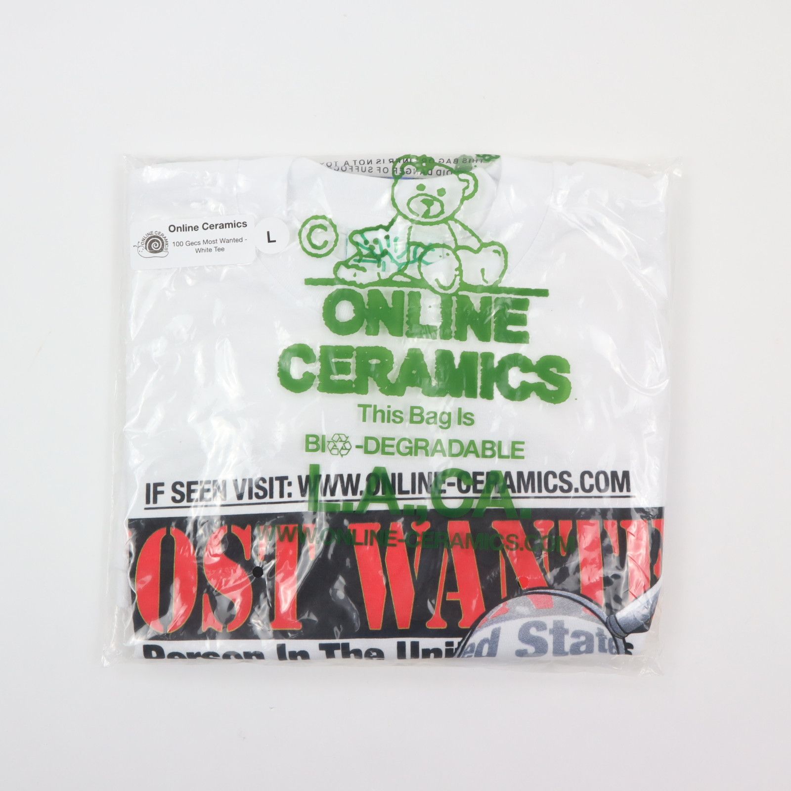 Band Tees × Online Ceramics Online Ceramics x 100 Gecs "Most Wanted" Tee T-Shirt Size US L / EU 52-54 / 3 - 3 Thumbnail