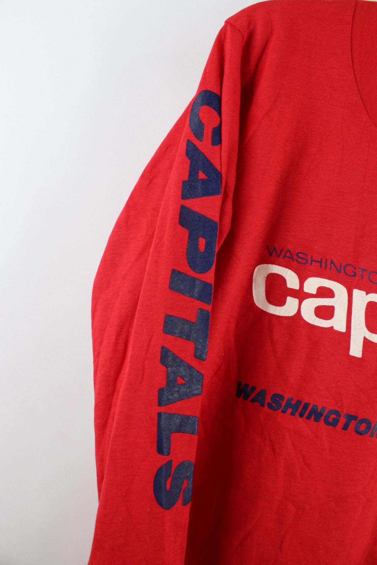 Deadstock Vintage 80s Hockey Long Sleeve T-Shirt USA