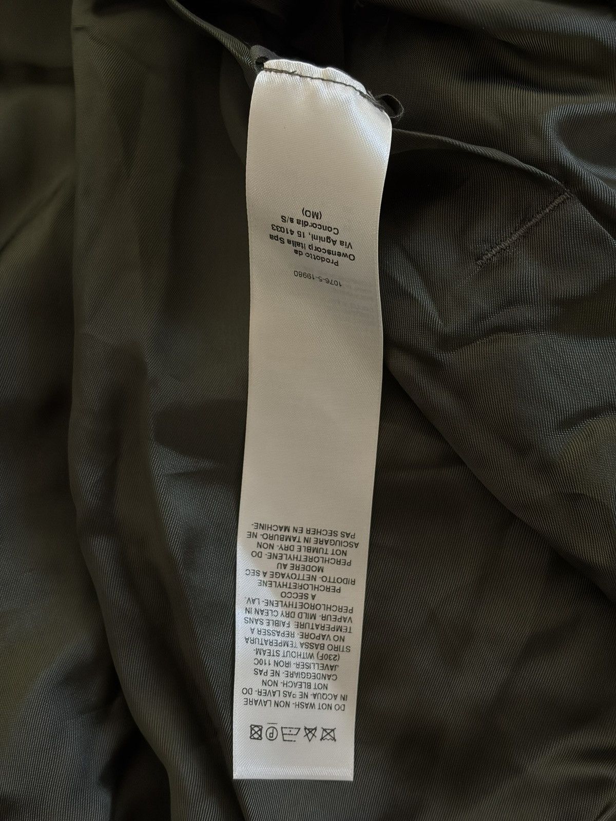 Rick Owens Rick Owens FW22 melting satin drape green bomber jacket Size US S / EU 44-46 / 1 - 6 Thumbnail