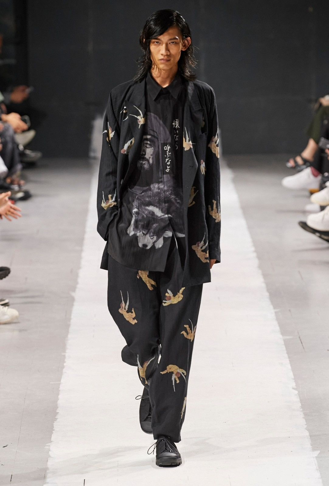 Yohji Yamamoto Yohji Yamamoto Pour Homme SS24 Silk Printed Shirt Size US M / EU 48-50 / 2 - 1 Thumbnail