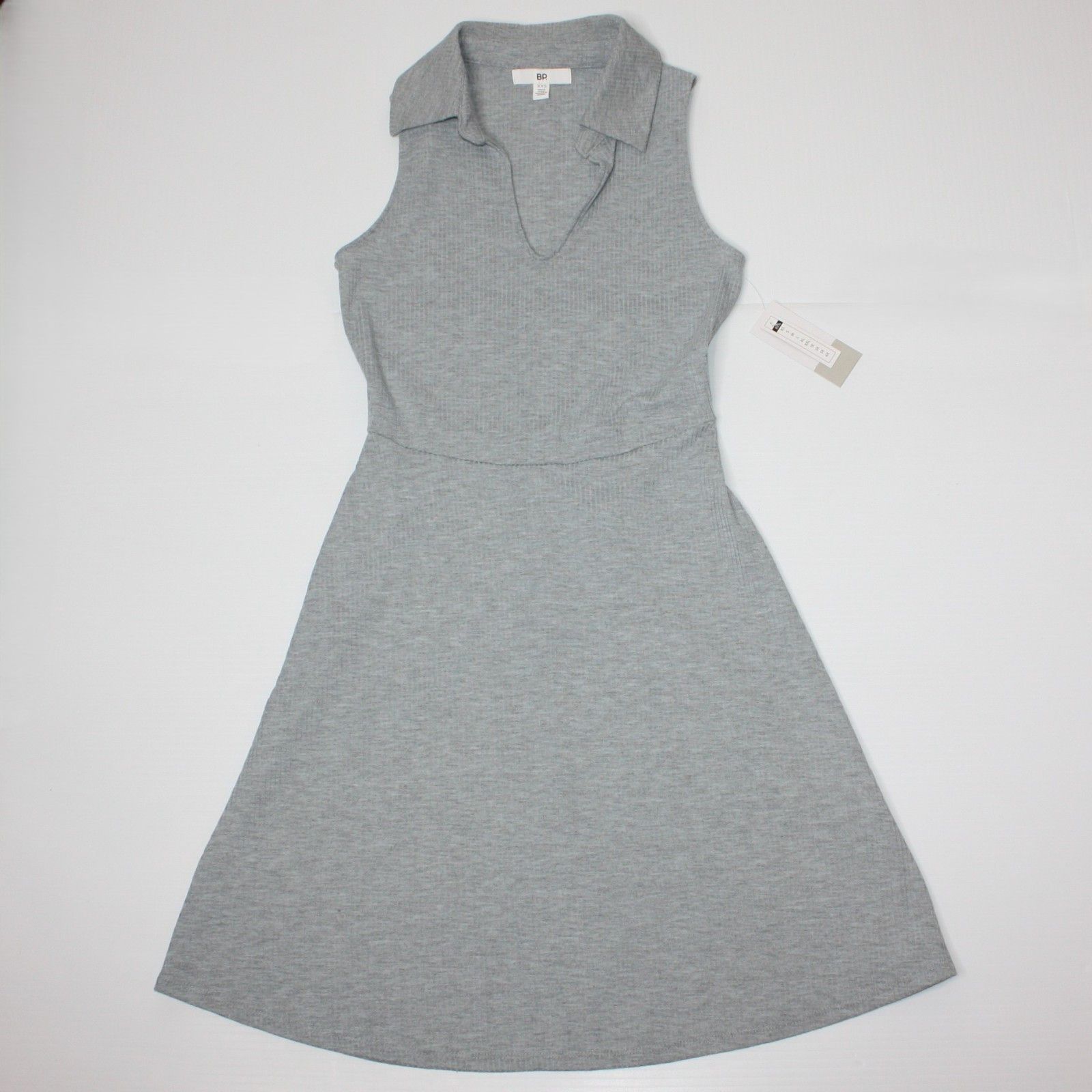 BP. Juniors Polo Tank Dress In Light Gray Heather Color size XXS Size XXS / US 00 / IT 34 - 8 Thumbnail