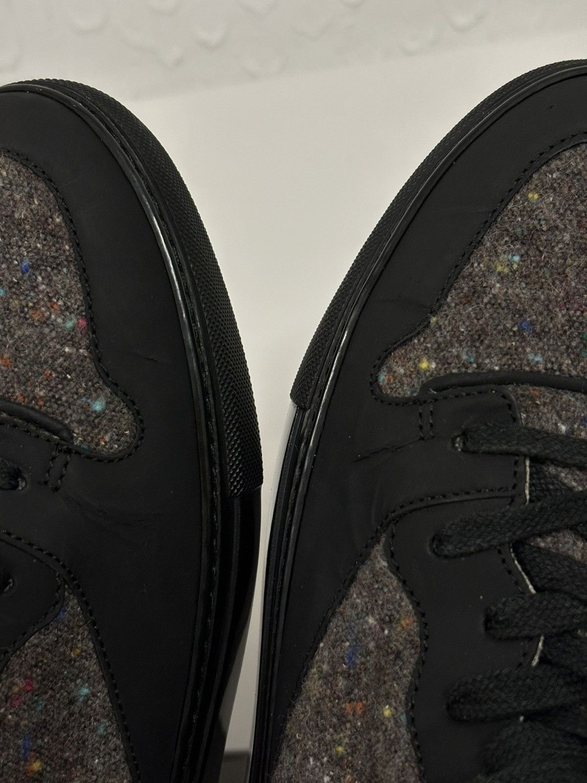 Balenciaga Paris Tweed Mix Fabric Italy Lace-Up Sneakers Trainers Arena Size US 7.5 / EU 40-41 - 21 Thumbnail