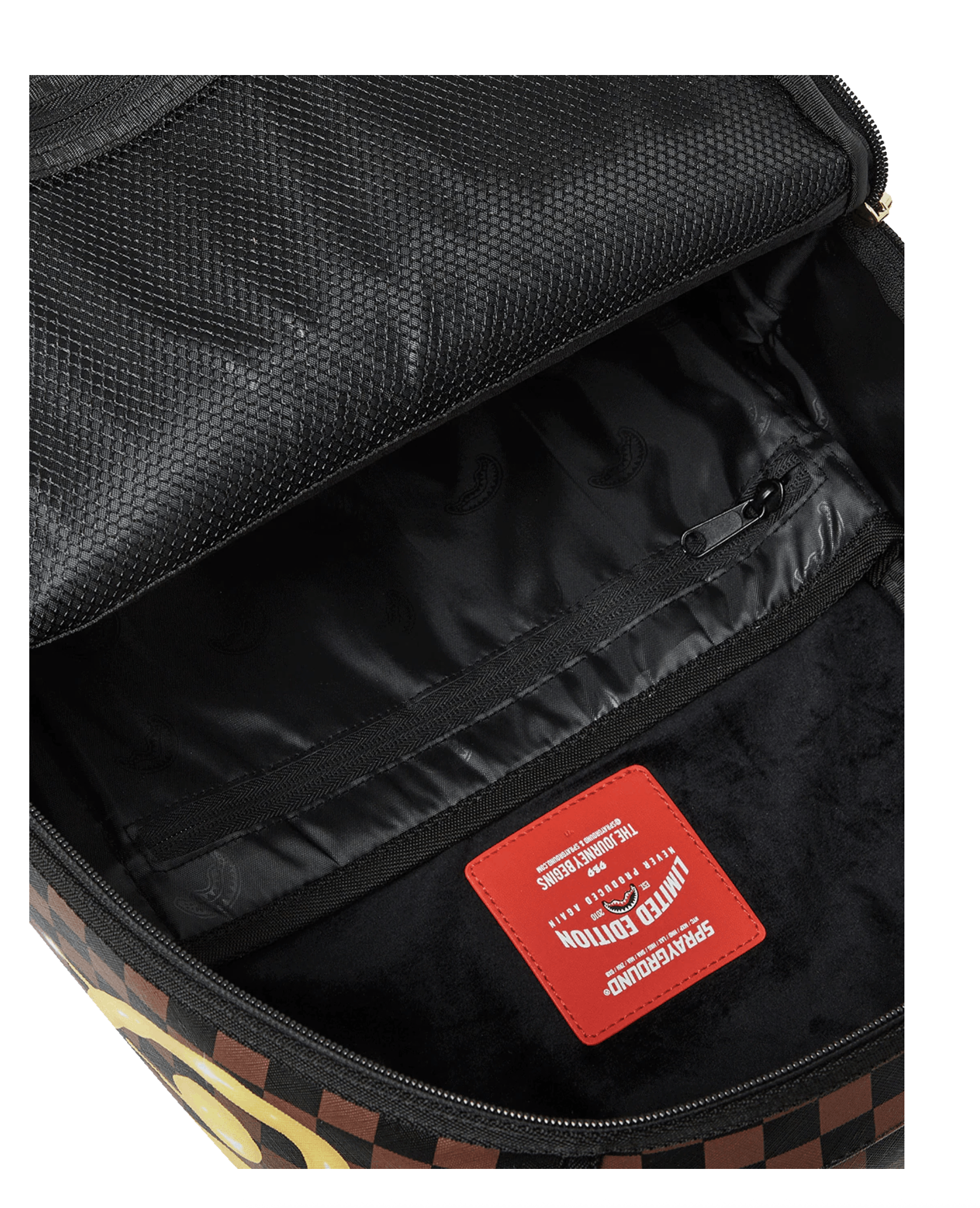 Sprayground Sprayground Richie Rich Paint The Shark Gold Backpack Size ONE SIZE - 9 Thumbnail