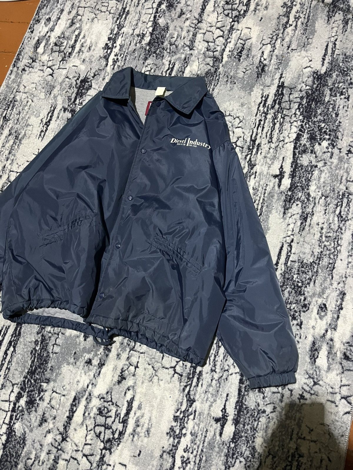 Diesel DIESEL Archive Big Logo Nylon Coach Jacket / Bomber Y2K Size US XL / EU 56 / 4 - 3 Thumbnail