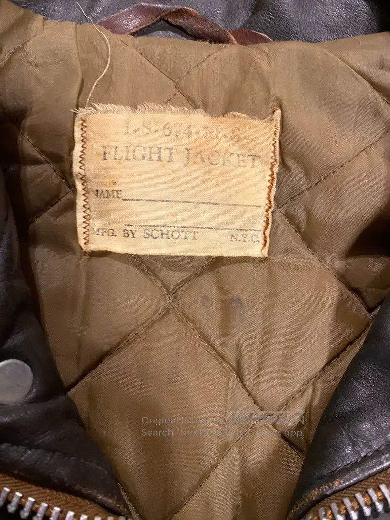 Schott Schott A-2 cowhide flight jacket Size US XS / EU 42 / 0 - 9 Thumbnail