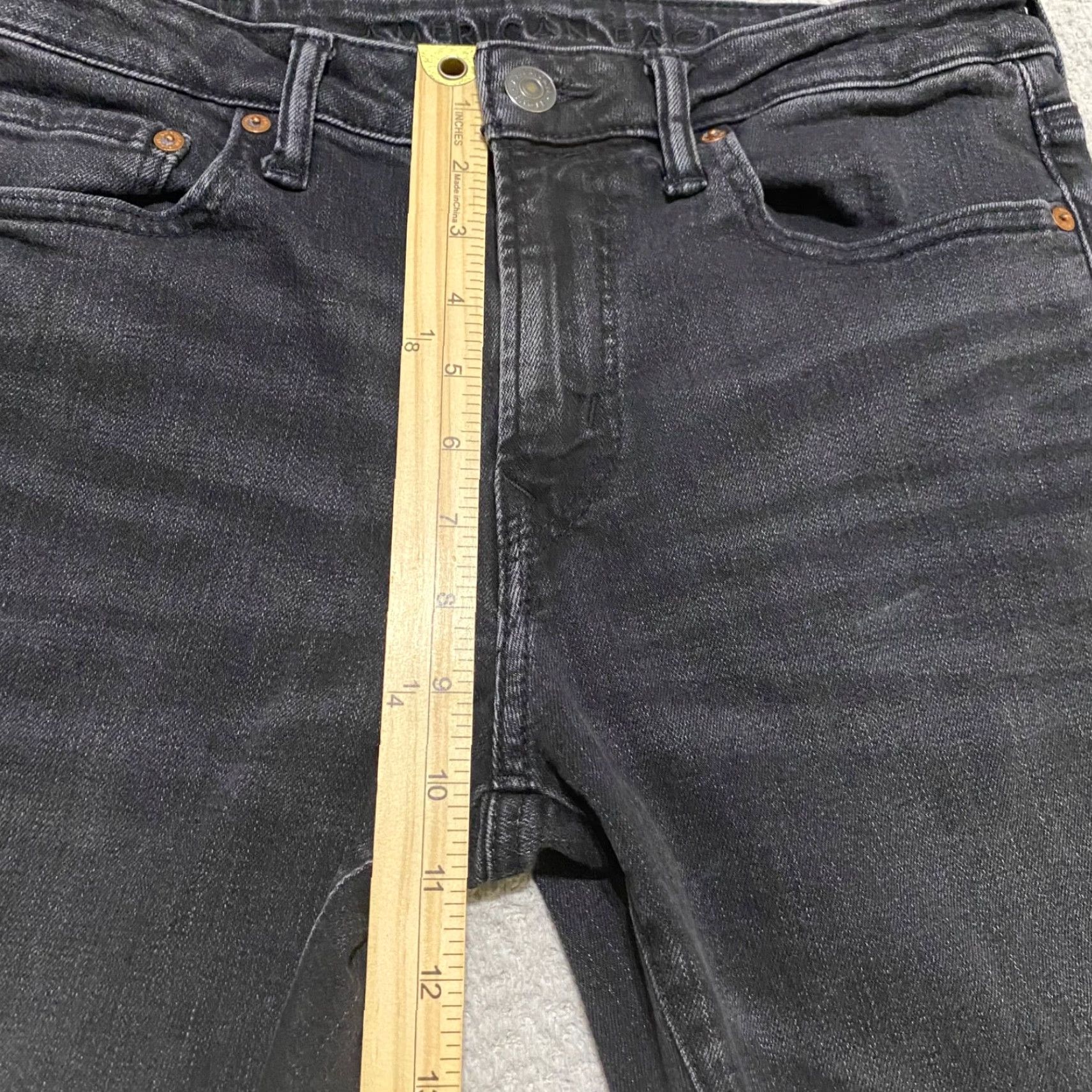 American Eagle Outfitters American Eagle Outfitters Jeans 30x34 Mens Athletic Straight Dark Gray Denim 5-Pocket Straight Fit Size US 30 / EU 46 - 7 Thumbnail