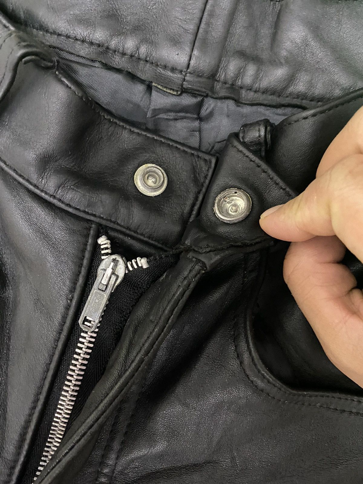 Schott Schott Leather Pants Size US 30 / EU 46 - 5 Thumbnail