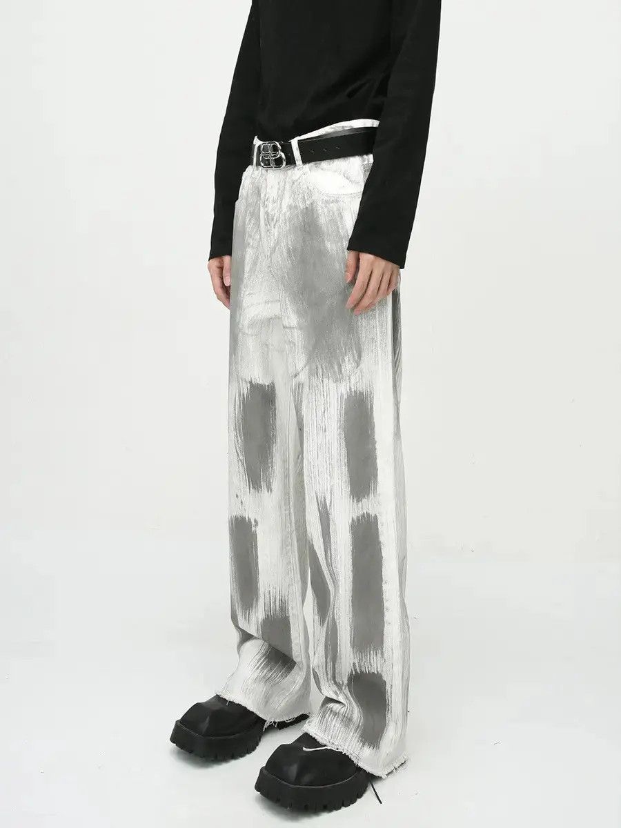 Retro loose tie dye high street jeans