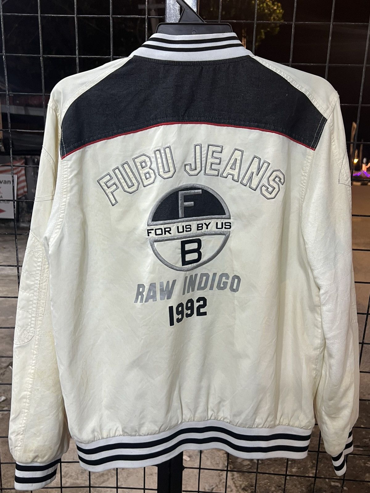 Fubu × Vintage FUBUTHE COLLECTION ZIPPER JACKET raw indigo Size US M / EU 48-50 / 2 - 2 Thumbnail