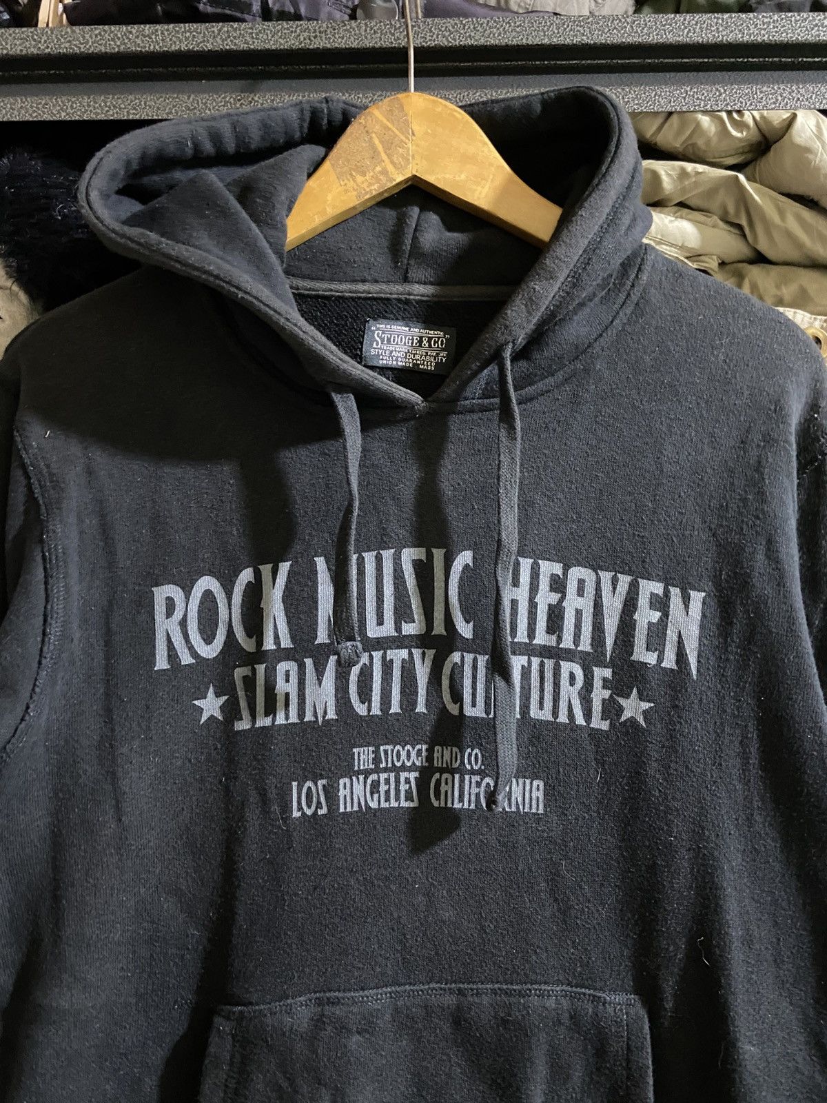 Japanese Brand Stooge & Co slam city rock music hoodie Size US M / EU 48-50 / 2 - 4 Thumbnail