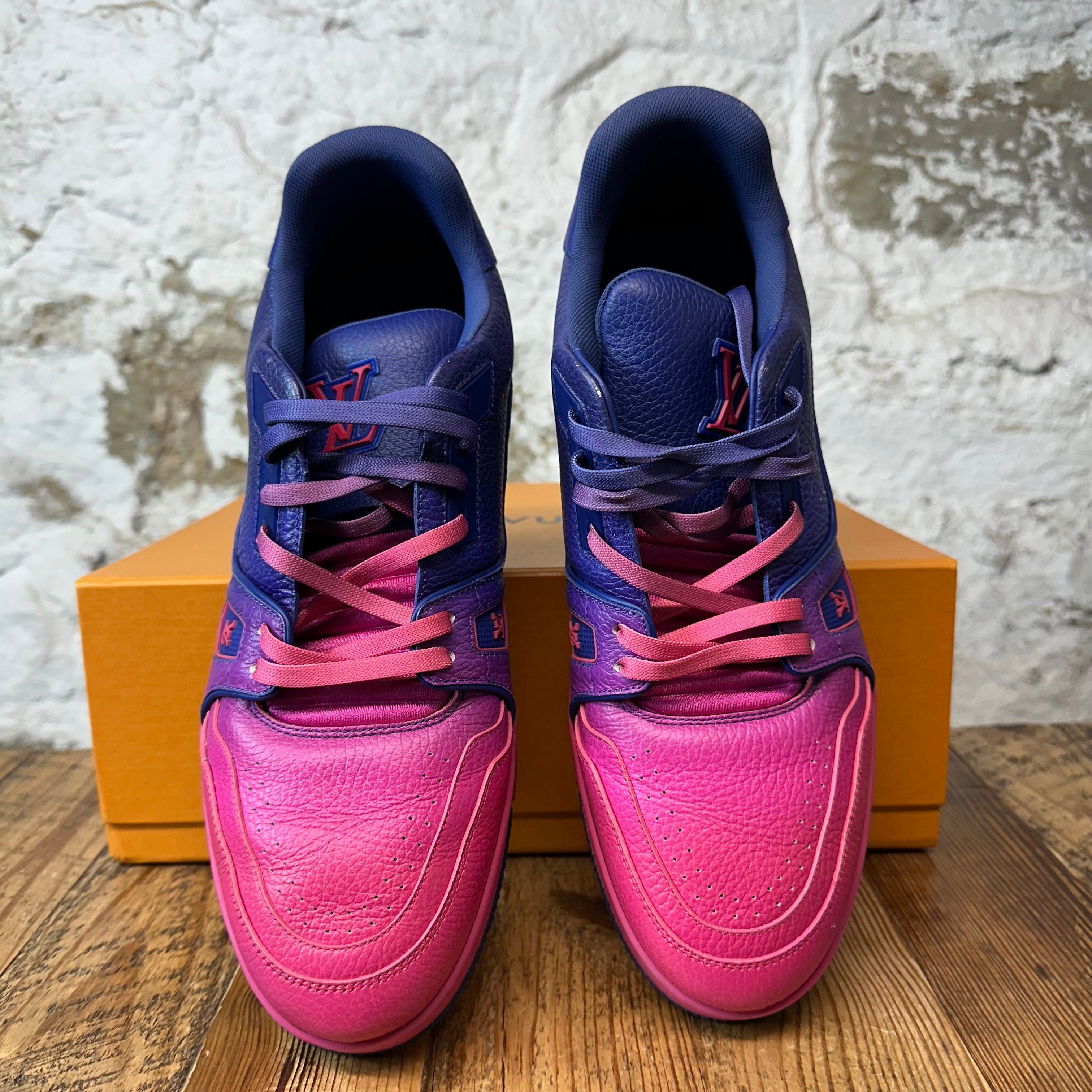 Louis Vuitton Louis Vuitton Purple Pink Fade Trainer Sneaker Sz 10.5 (9LV) Size US 10.5 / EU 43-44 - 3 Thumbnail
