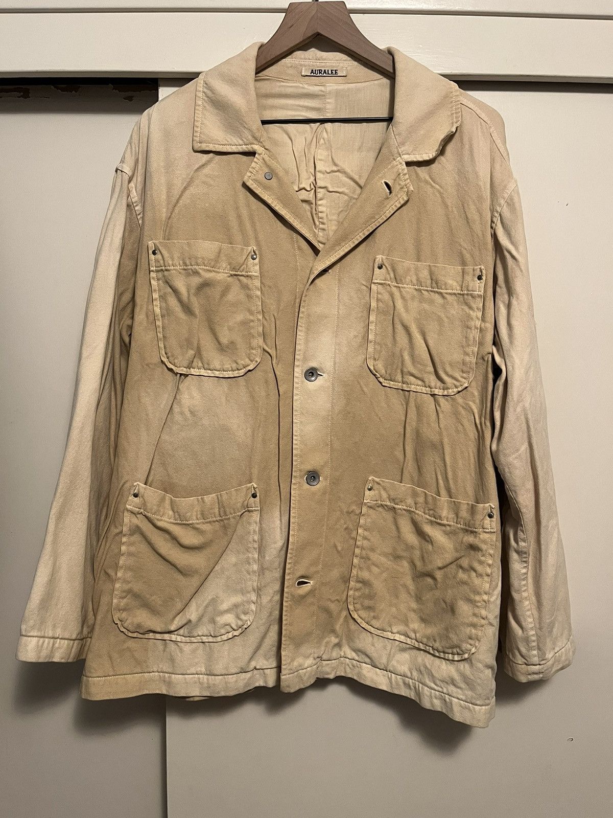 Auralee Auralee Washi Duck Canvas Blouson | Grailed